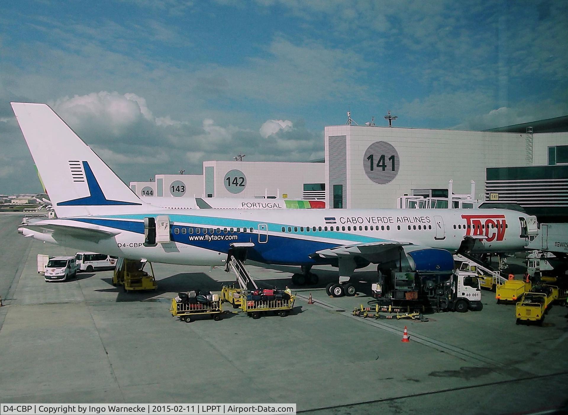 D4-CBP, 2001 Boeing 757-2Q8 C/N 30045, Boeing 757-2Q8 of TACV Cabo Verde Airlines at Lisbon airport