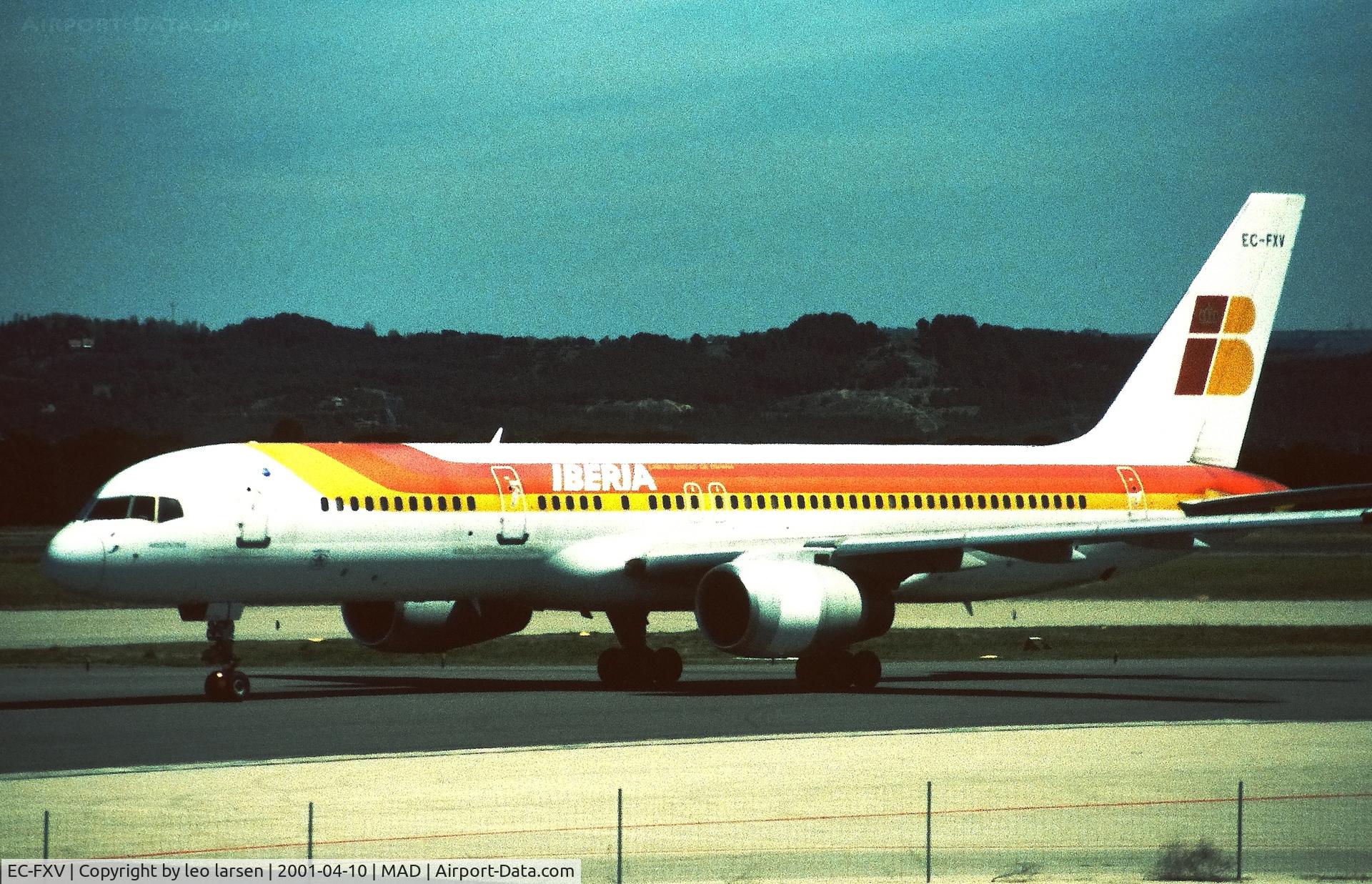 EC-FXV, 1993 Boeing 757-256 C/N 26241, Madrid 10.4.2001