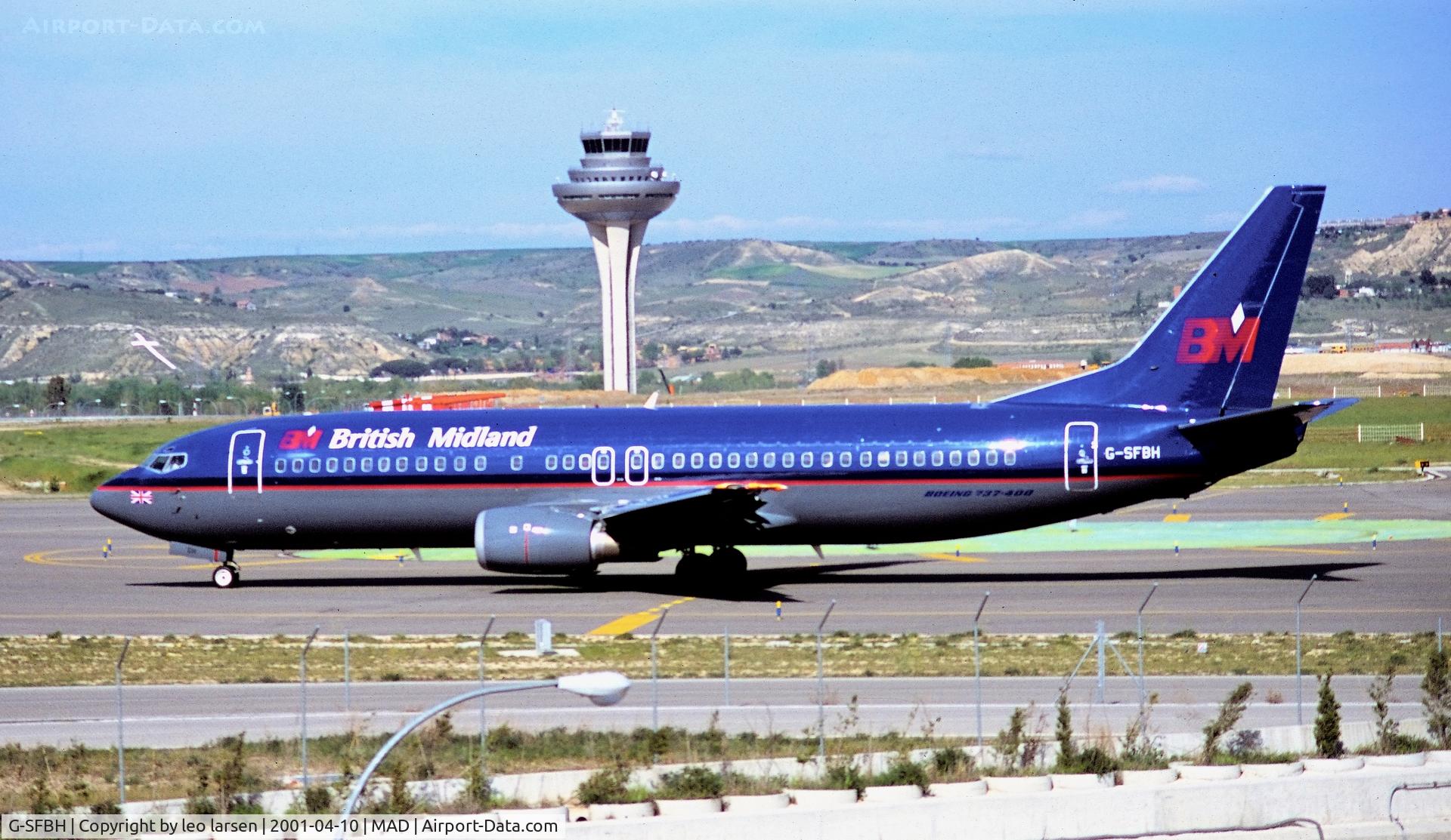 G-SFBH, 1997 Boeing 737-46N C/N 28723, Madrid 10.4.2001