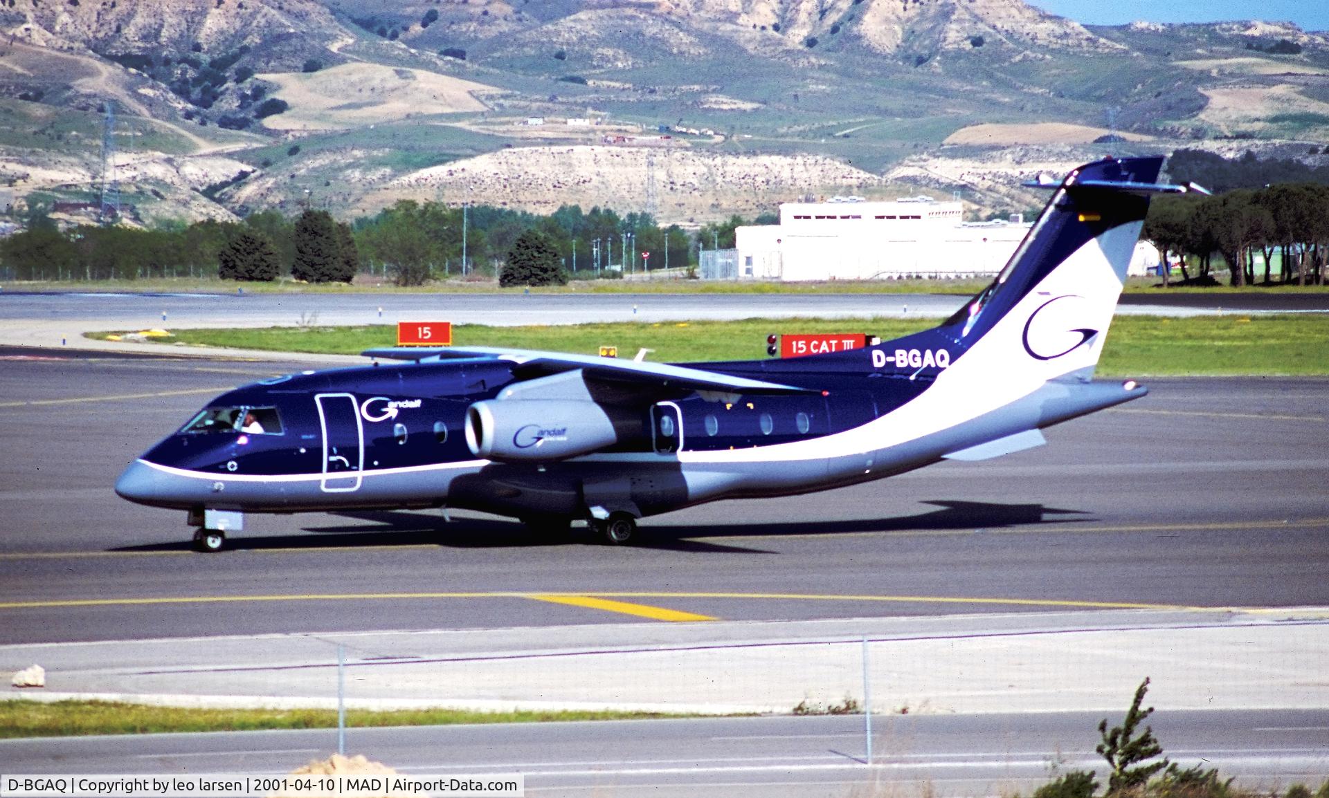 D-BGAQ, 1999 Fairchild Dornier 328-300 328JET C/N 3130, Madrid 10.4.2001