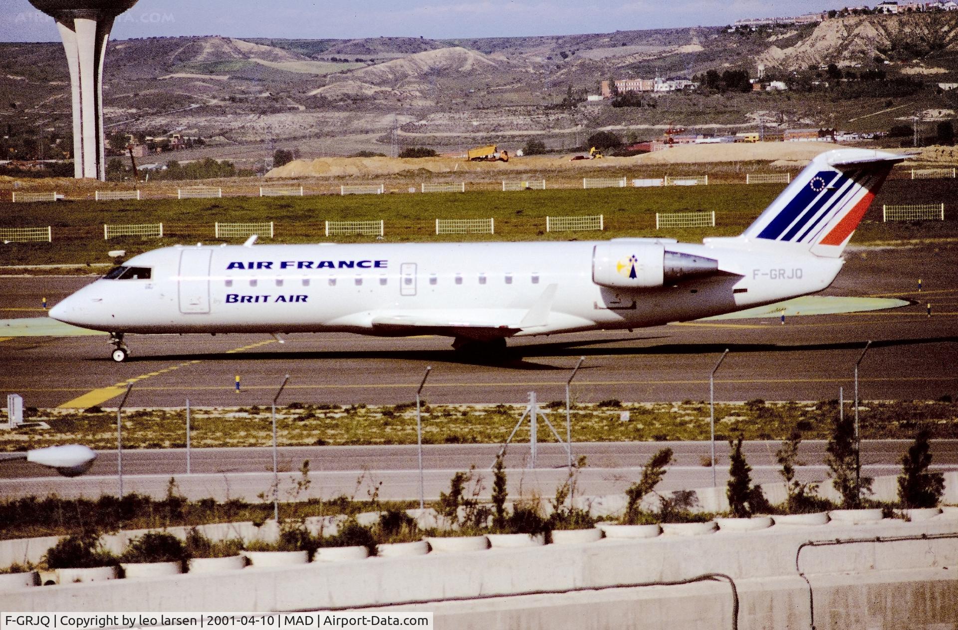 F-GRJQ, 1999 Canadair CRJ-100ER (CL-600-2B19) C/N 7321, Madrid 10.4.2001
