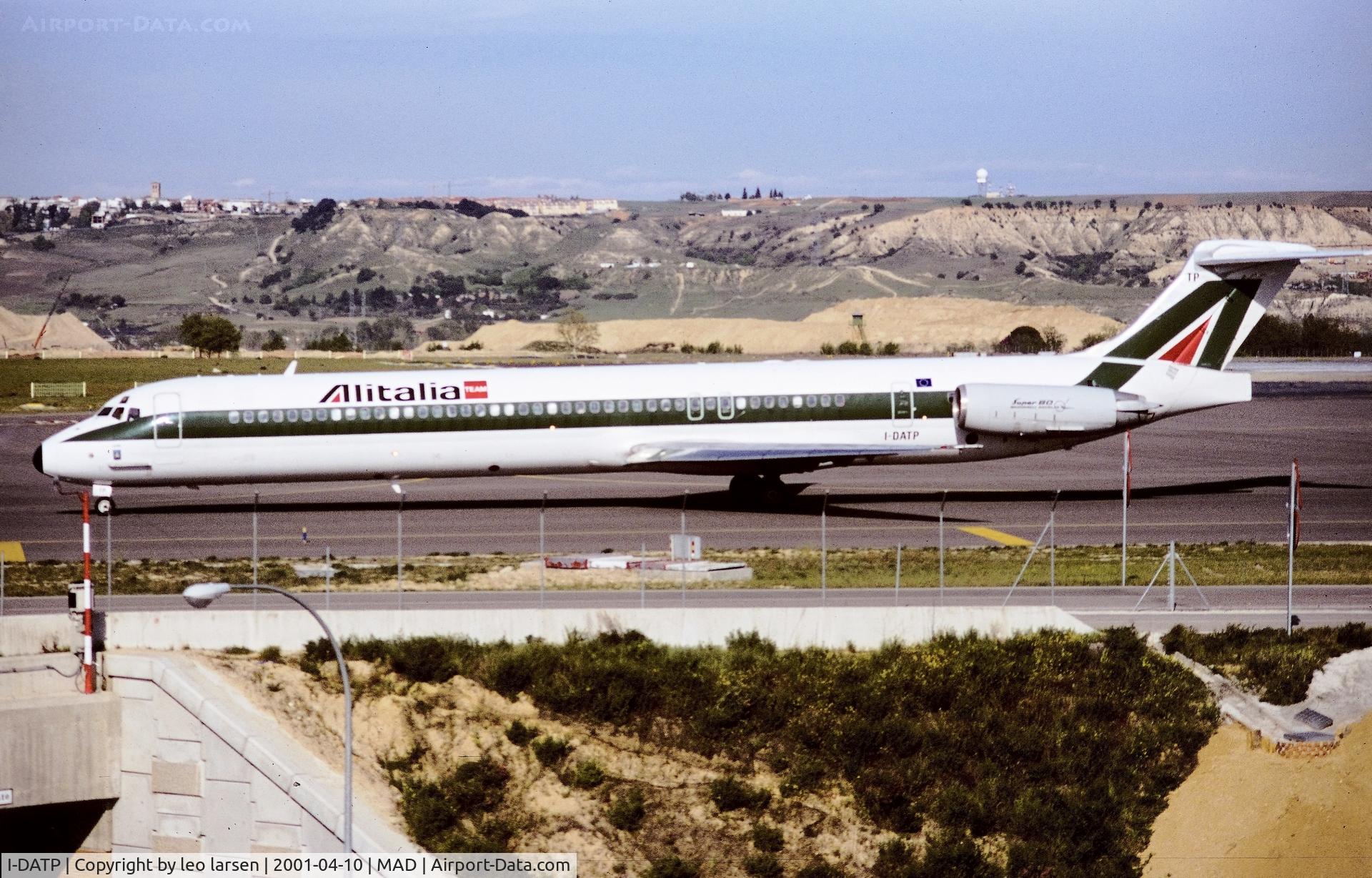 I-DATP, 1995 McDonnell Douglas MD-82 (DC-9-82) C/N 53232/2108, Madrid 10.4.2001