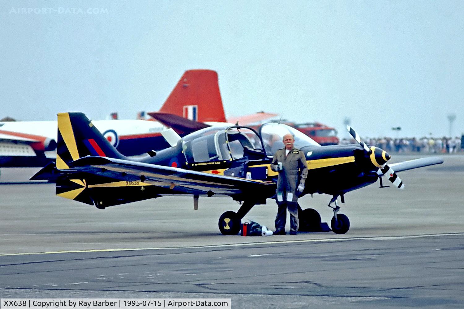 XX638, 1974 Scottish Aviation Bulldog T.1 C/N BH120/308, XX638   Scottish Aviation Bulldog T.1 [BH.120/308] (Place unknown) @ 15/07/1995