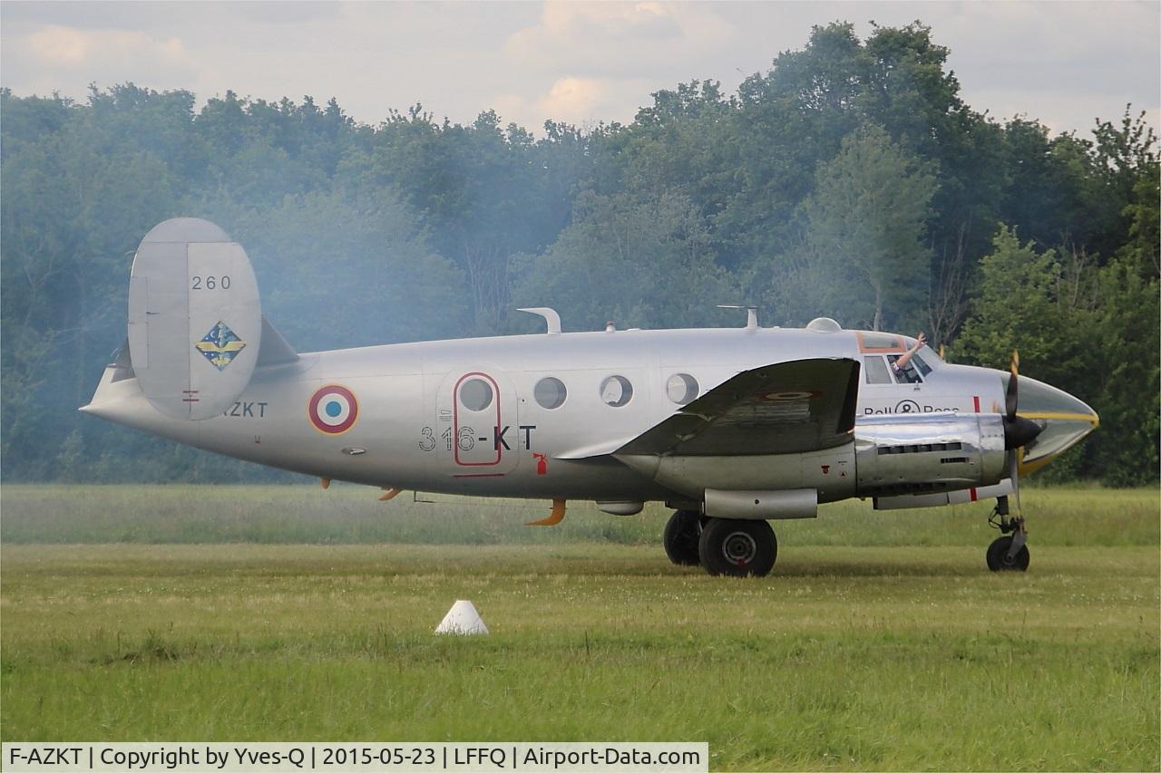 F-AZKT, 1954 Dassault MD-311 Flamant C/N 260, Dassault MD-311 Flamant, Taxiing, La Ferté-Alais airfield (LFFQ) Airshow 2015