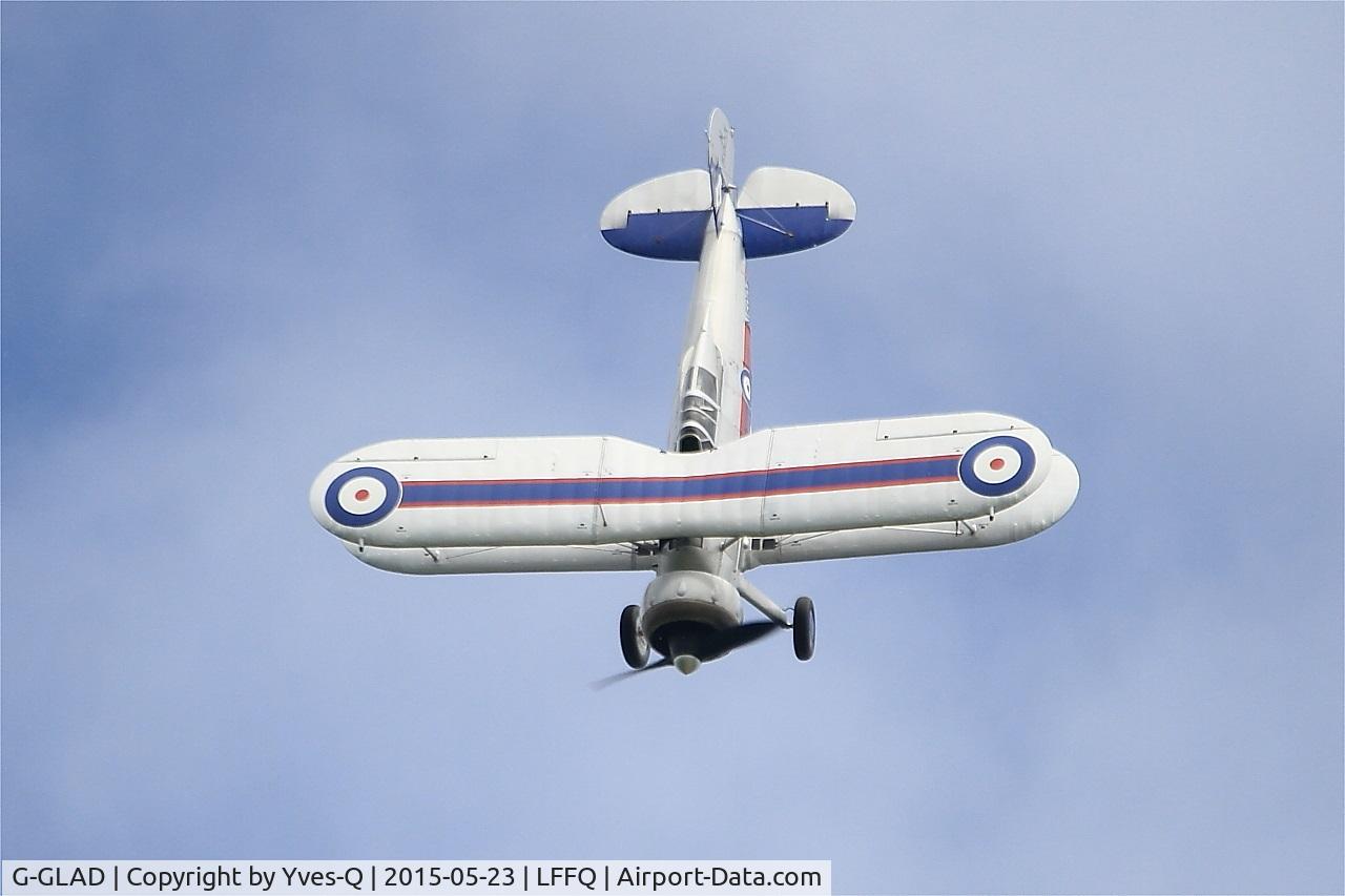G-GLAD, 1939 Gloster Gladiator Mk2 C/N G5/75751, Gloster Gladiator II, On display, La Ferté-Alais (LFFQ) Air show 2015