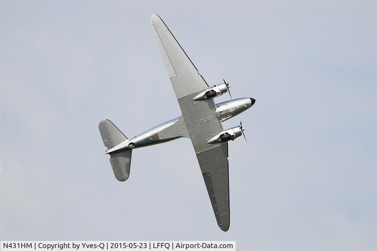 N431HM, 1943 Douglas DC-3C-S1C3G (C-47A) C/N 9995, Douglas DC3C-S1C3G, On display, La Ferté-Alais airfield (LFFQ) Airshow 2015