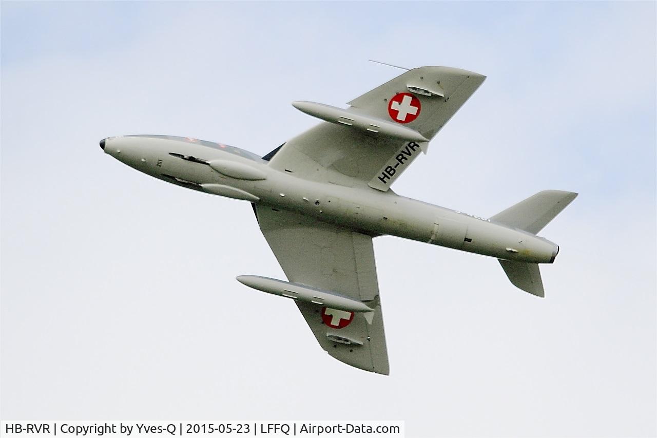 HB-RVR, 1955 Hawker Hunter T.68 C/N 41H-670806, Hawker Hunter T.68, On display, La Ferté-Alais airfield (LFFQ) Airshow 2015
