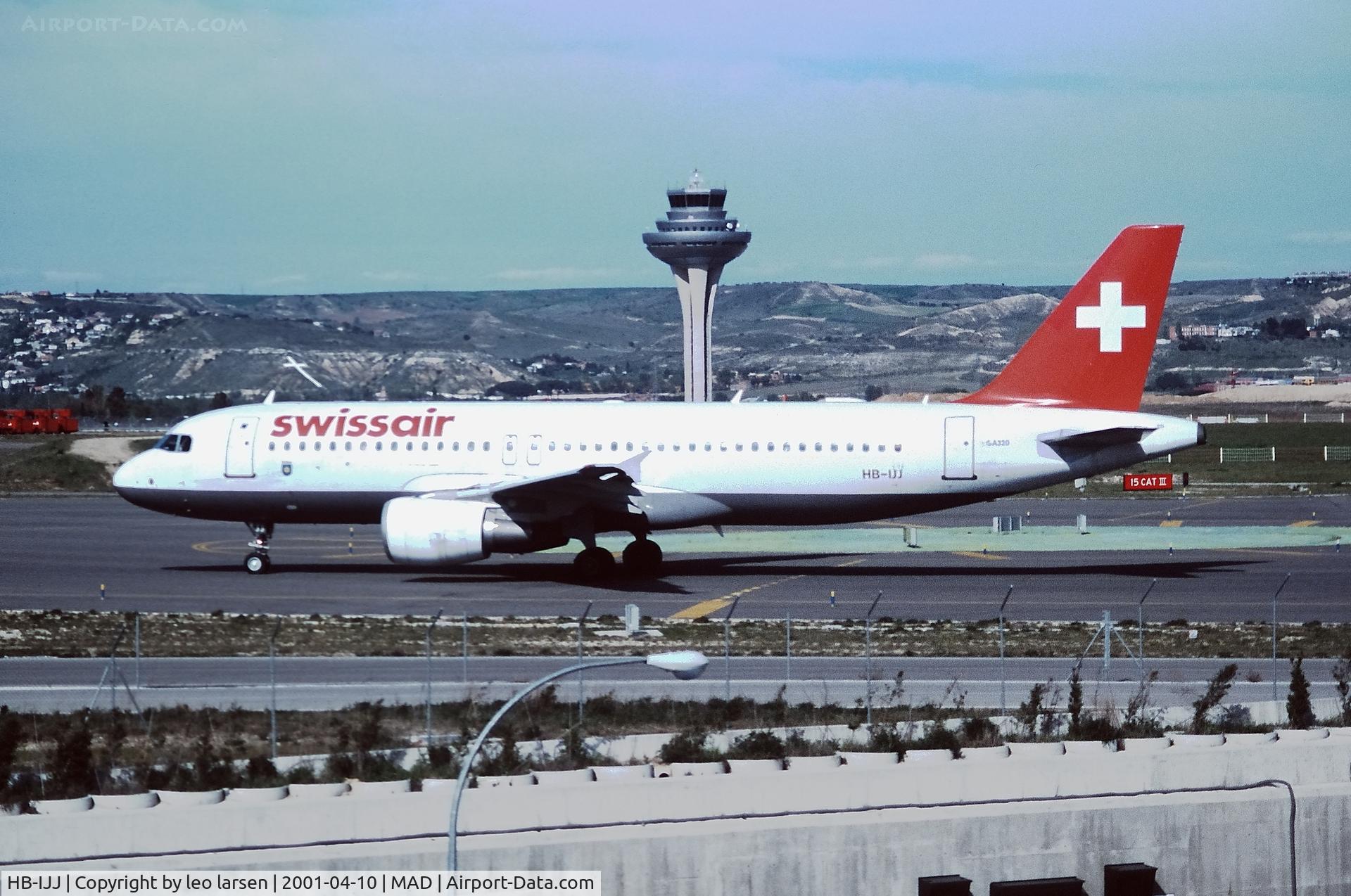 HB-IJJ, 1996 Airbus A320-214 C/N 585, Madrid 10.4.2001