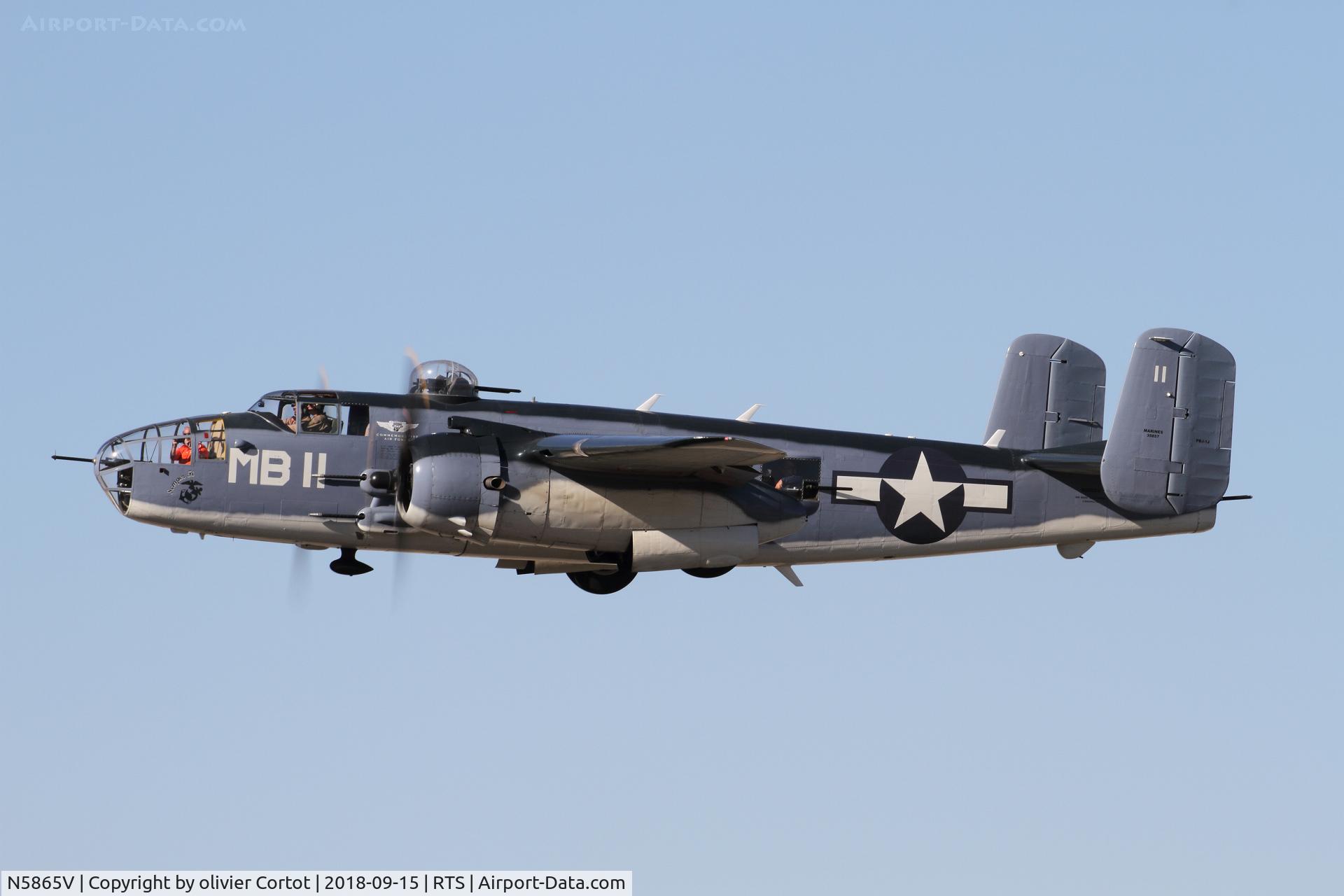 N5865V, 1945 North American B-25J Mitchell Mitchell C/N 108-34263, 2018 air races