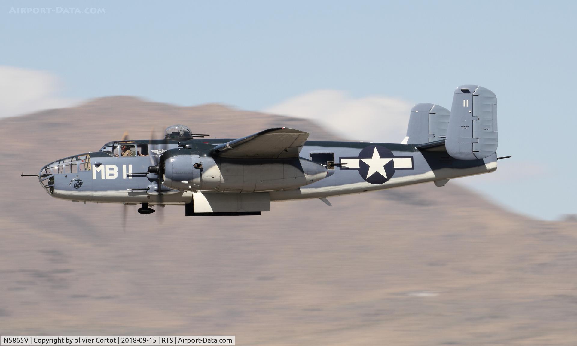 N5865V, 1945 North American B-25J Mitchell Mitchell C/N 108-34263, Reno 2018