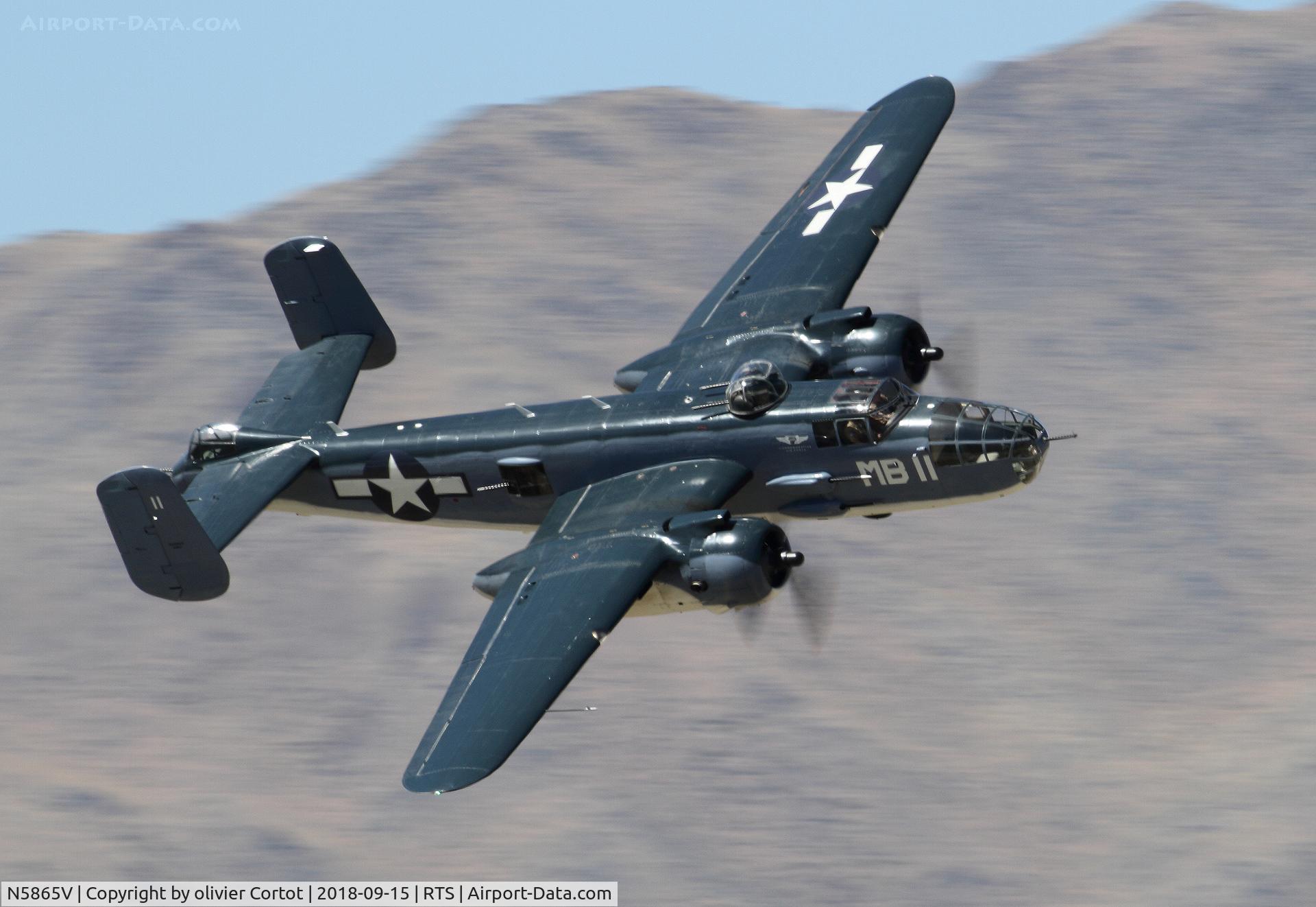 N5865V, 1945 North American B-25J Mitchell Mitchell C/N 108-34263, Reno 2018