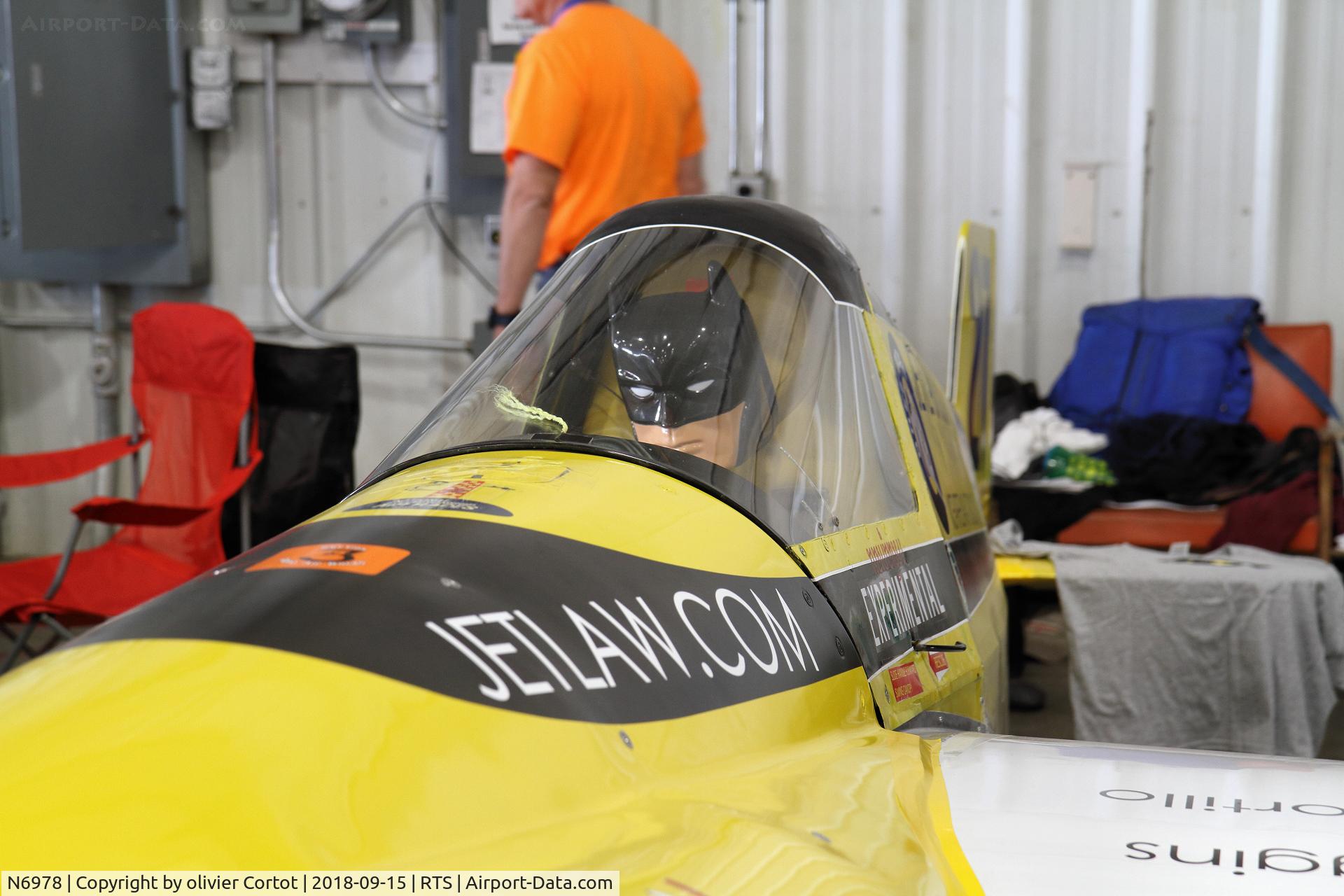 N6978, 1974 Cassutt IIIM C/N 11221, Bat plane ! 2018