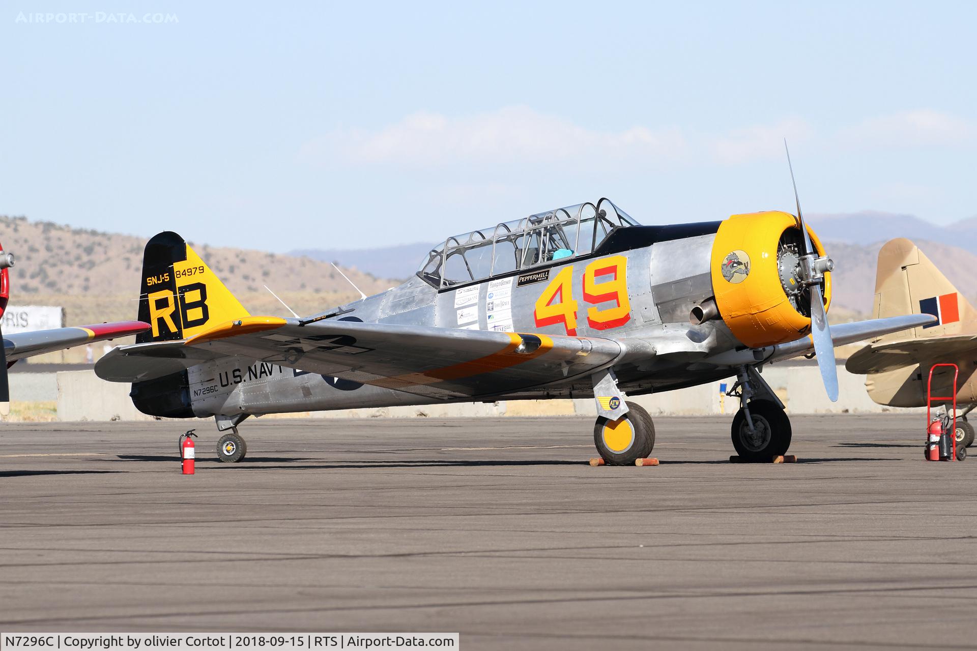N7296C, North American SNJ-5 Texan C/N 84979, Reno air races