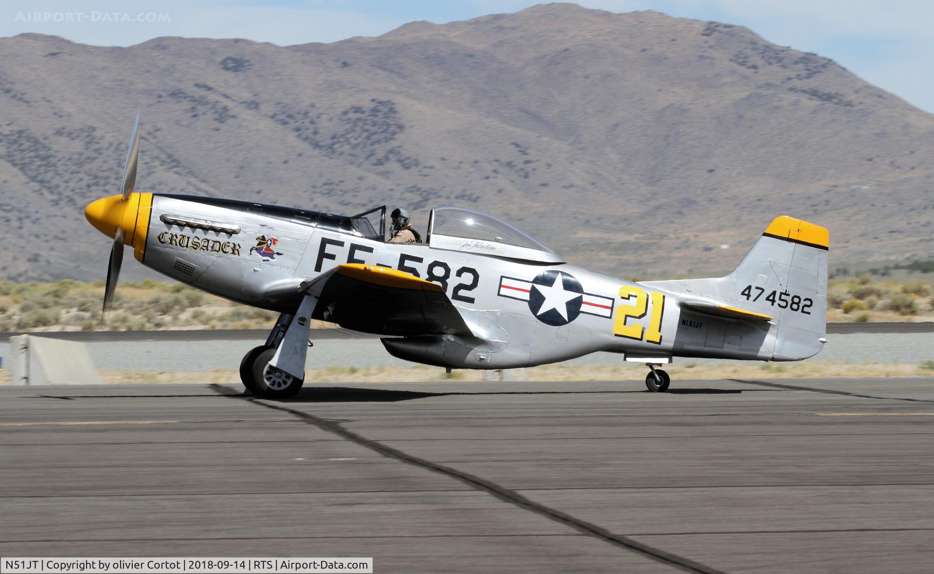 N51JT, 1946 North American P-51D Mustang C/N 122-41122 (44-74582), 2018 air races