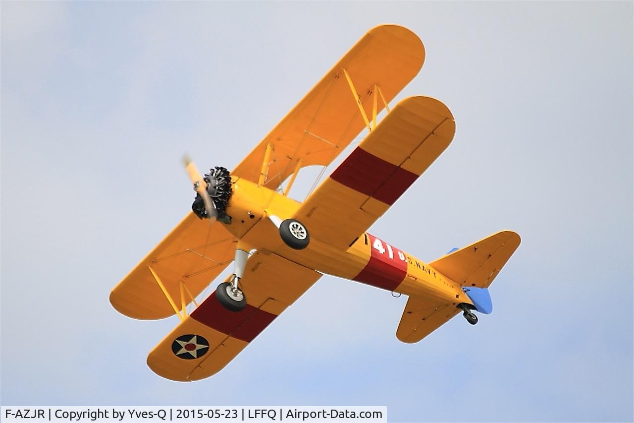 F-AZJR, 1942 Boeing-Stearman PT-13D (E75) C/N 75-5656, Boeing PT-13D Kaydet (E75), On display, La Ferté-Alais Airfield (LFFQ) Air show 2015