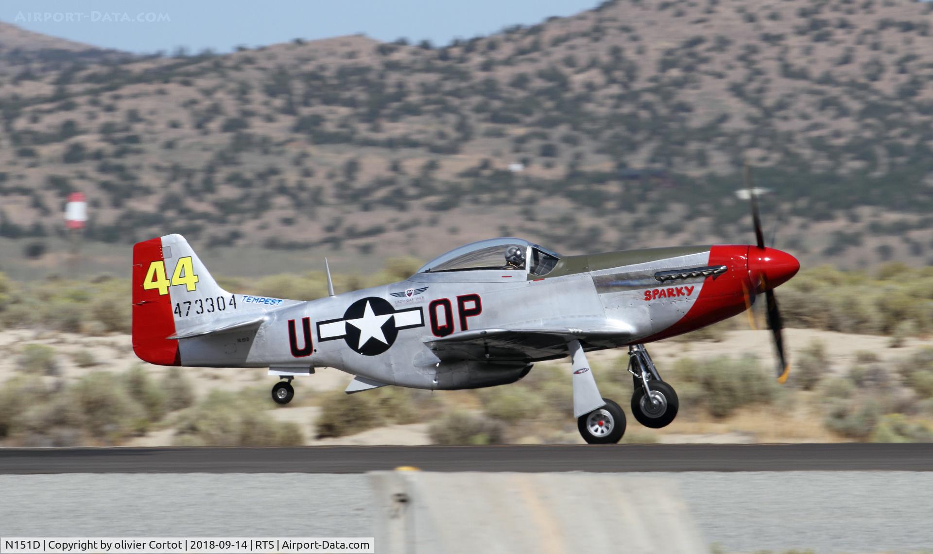 N151D, 1944 North American P-51D Mustang C/N 44-72777, 2018 air races