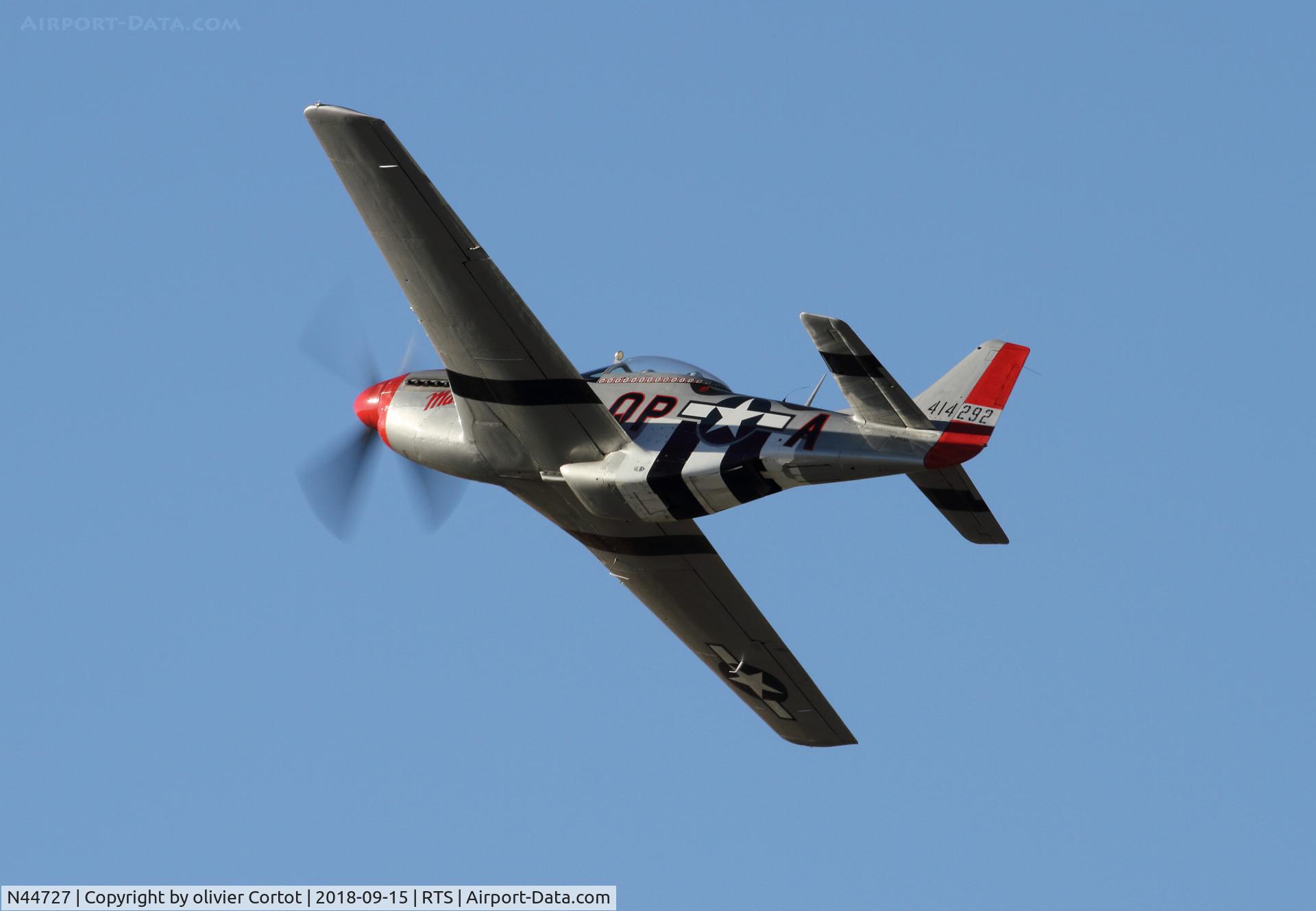 N44727, 1944 North American P-51D Mustang C/N 122-39198, 2018 air races