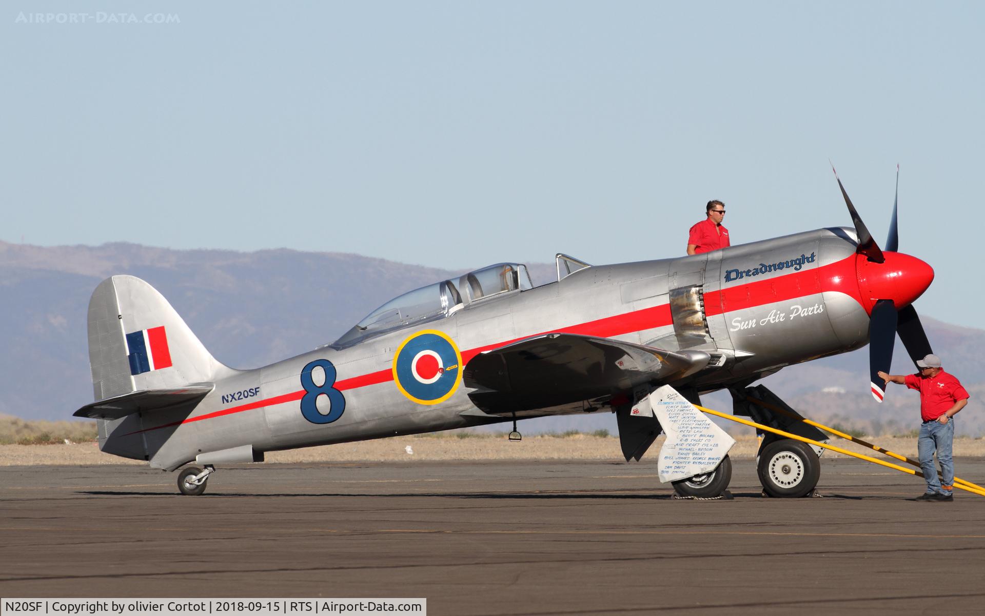 N20SF, 1956 Hawker Sea Fury T.20 C/N ES.9505, 2018 air races