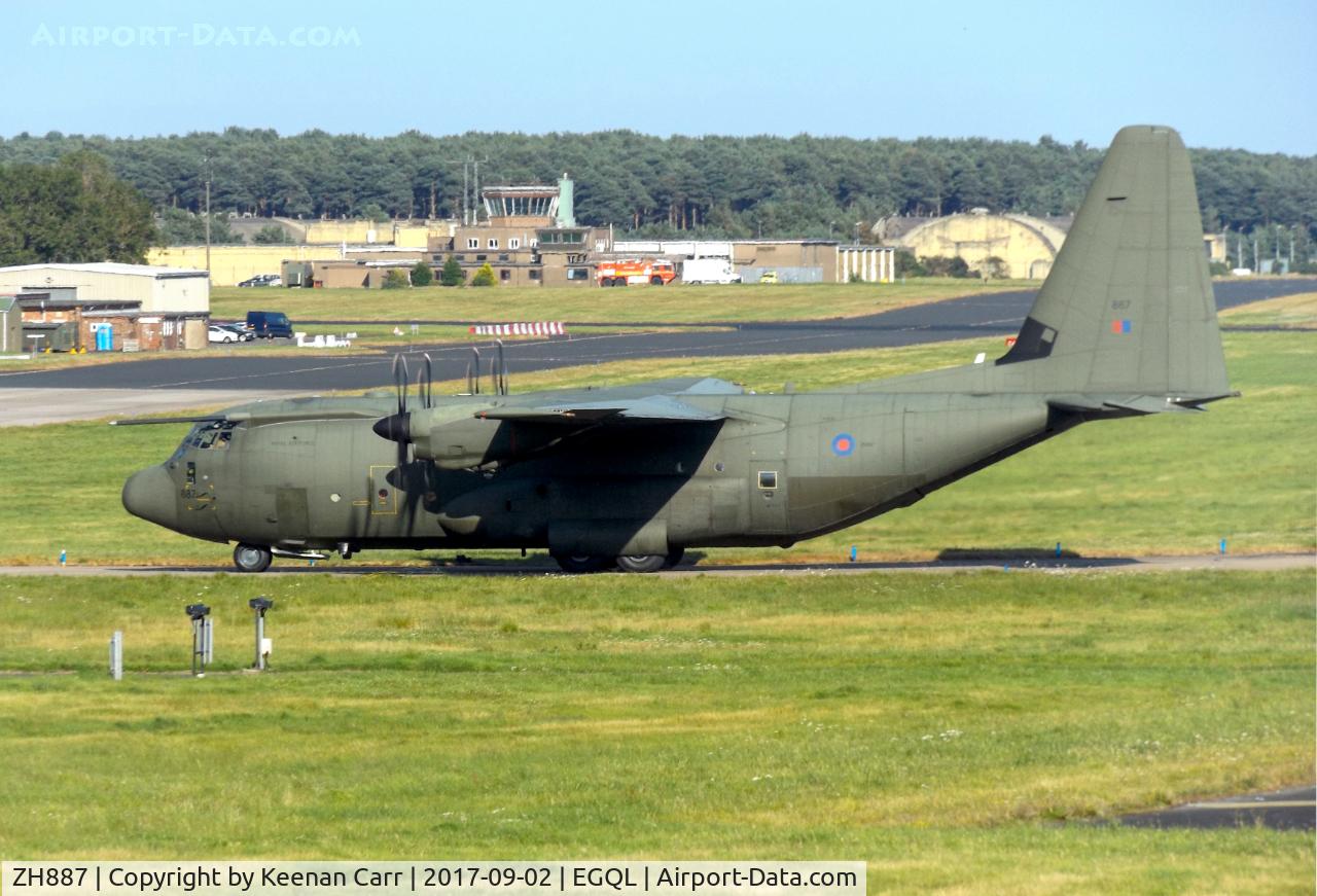 ZH887, 1999 Lockheed Martin C-130J Hercules C.5 C/N 382-5485, No. 47 Squadron - Lockheed Martin Hercules C.5 - Arriving at Leuchars for exercise