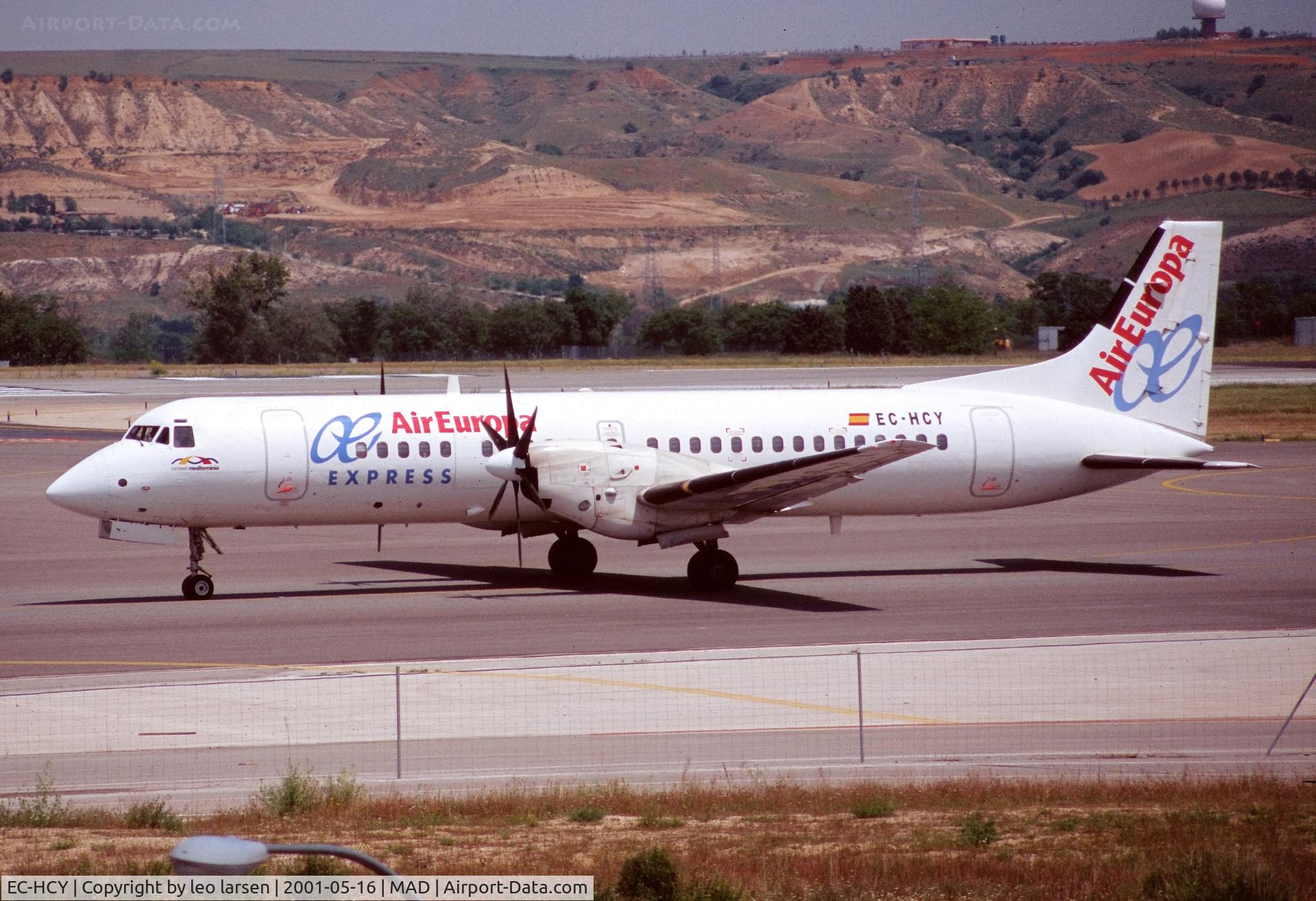 EC-HCY, 1989 British Aerospace ATP(F) C/N 2013, Madrid 16.5.2001