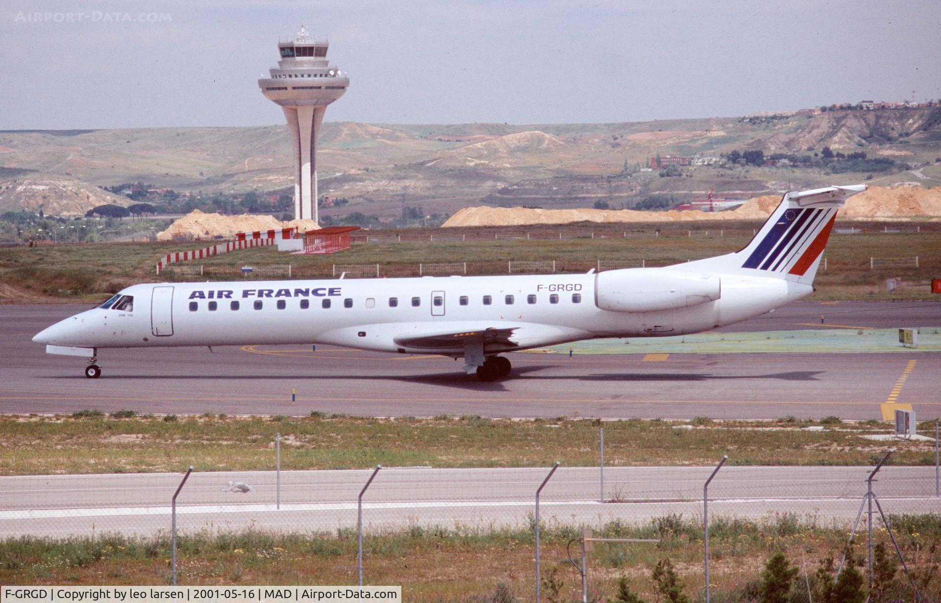 F-GRGD, 1998 Embraer EMB-145EU (ERJ-145EU) C/N 145043, Madrid 16.5.2001