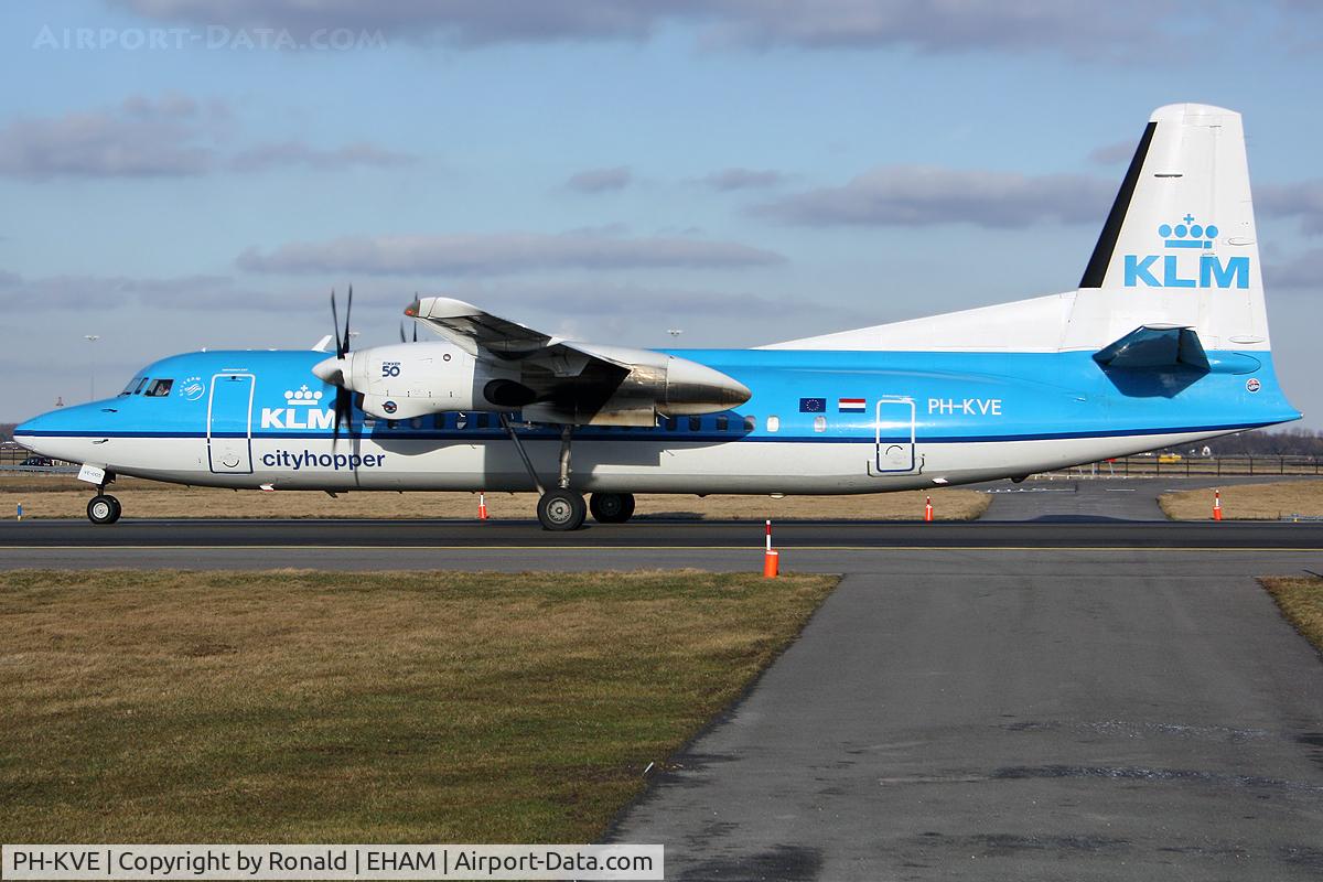 PH-KVE, 1990 Fokker 50 C/N 20206, at spl