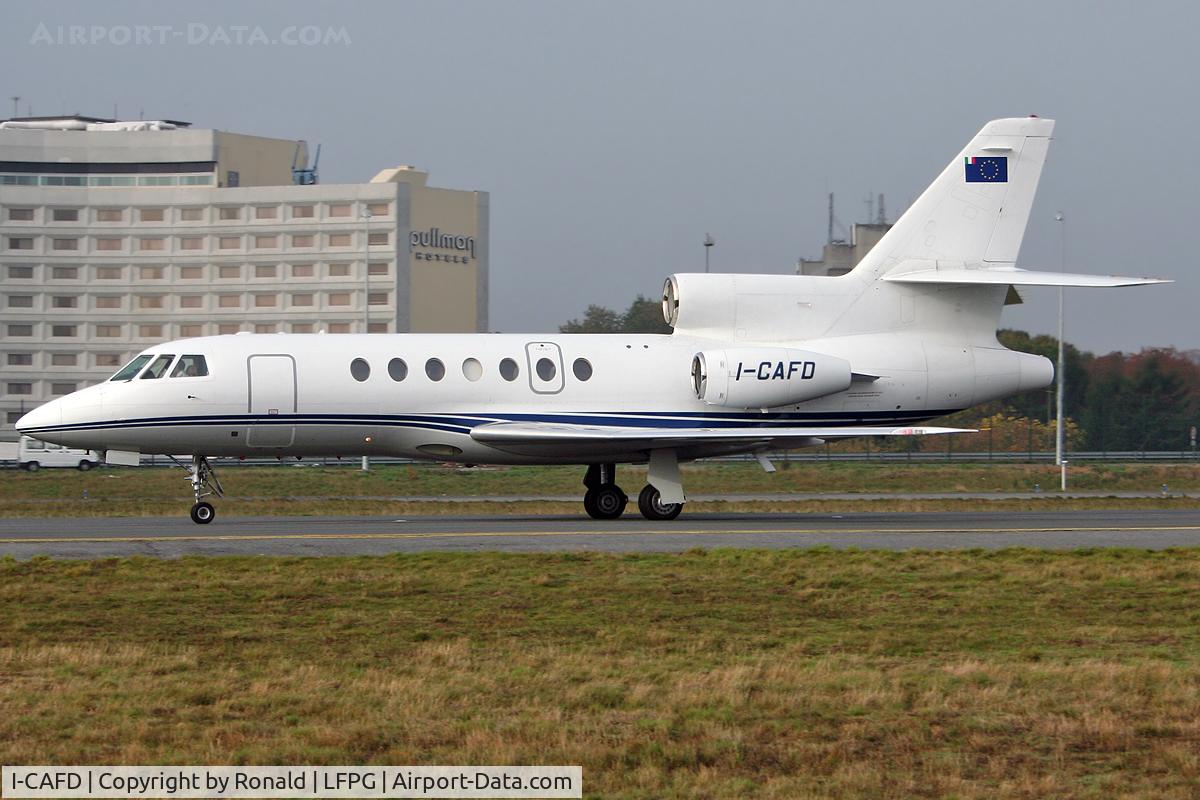 I-CAFD, 1987 Dassault Falcon 50 C/N 183, at cdg