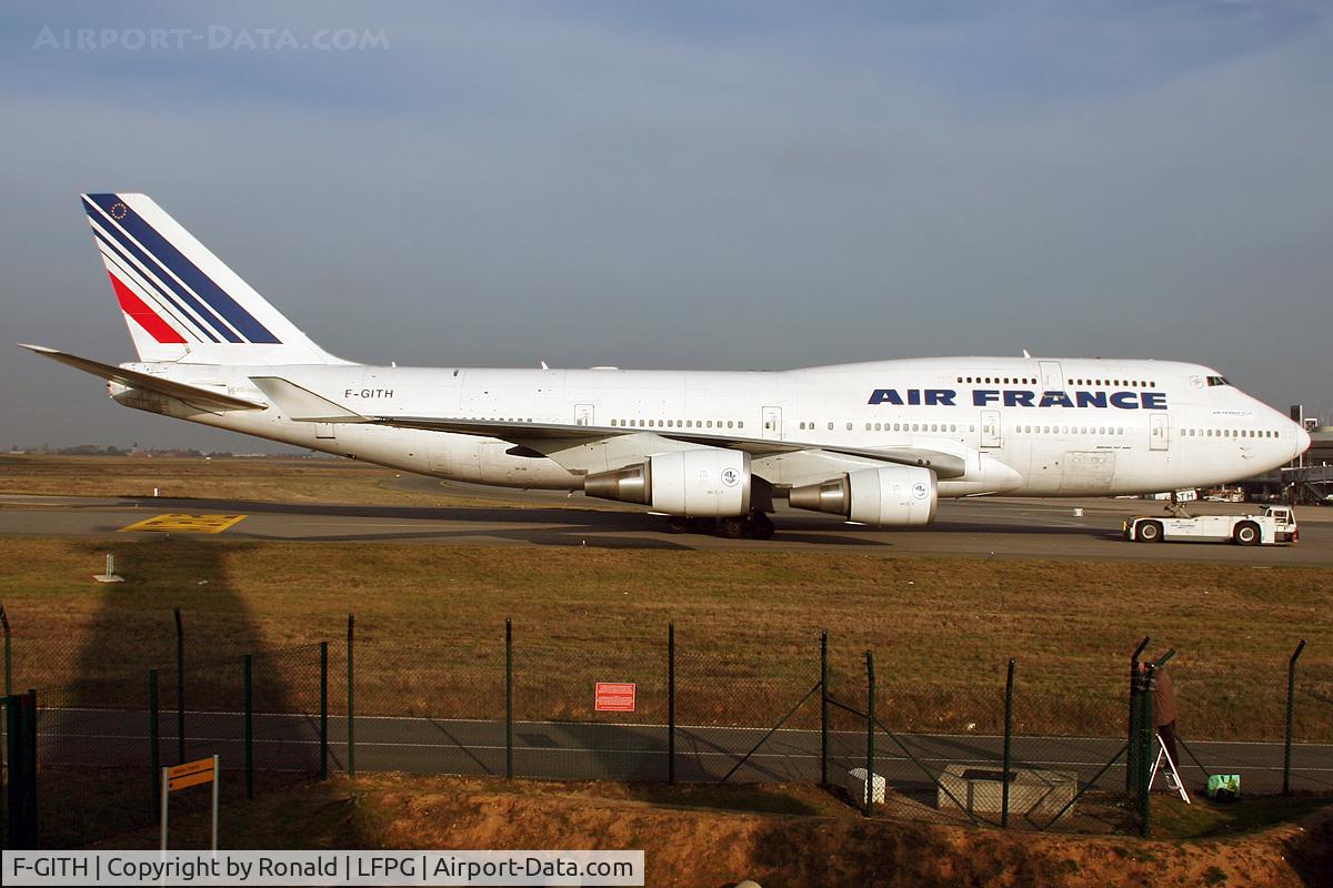 F-GITH, 2003 Boeing 747-428 C/N 32868, at cdg