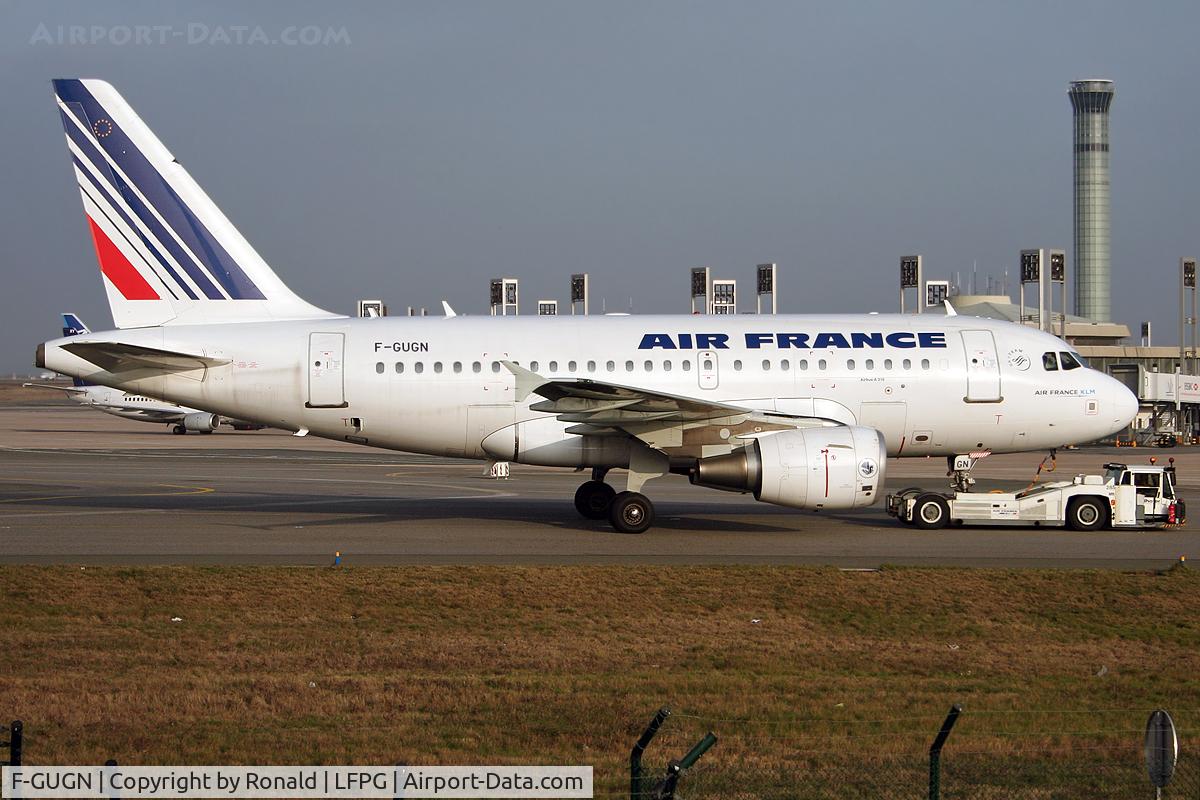 F-GUGN, 2006 Airbus A318-111 C/N 2918, at cdg