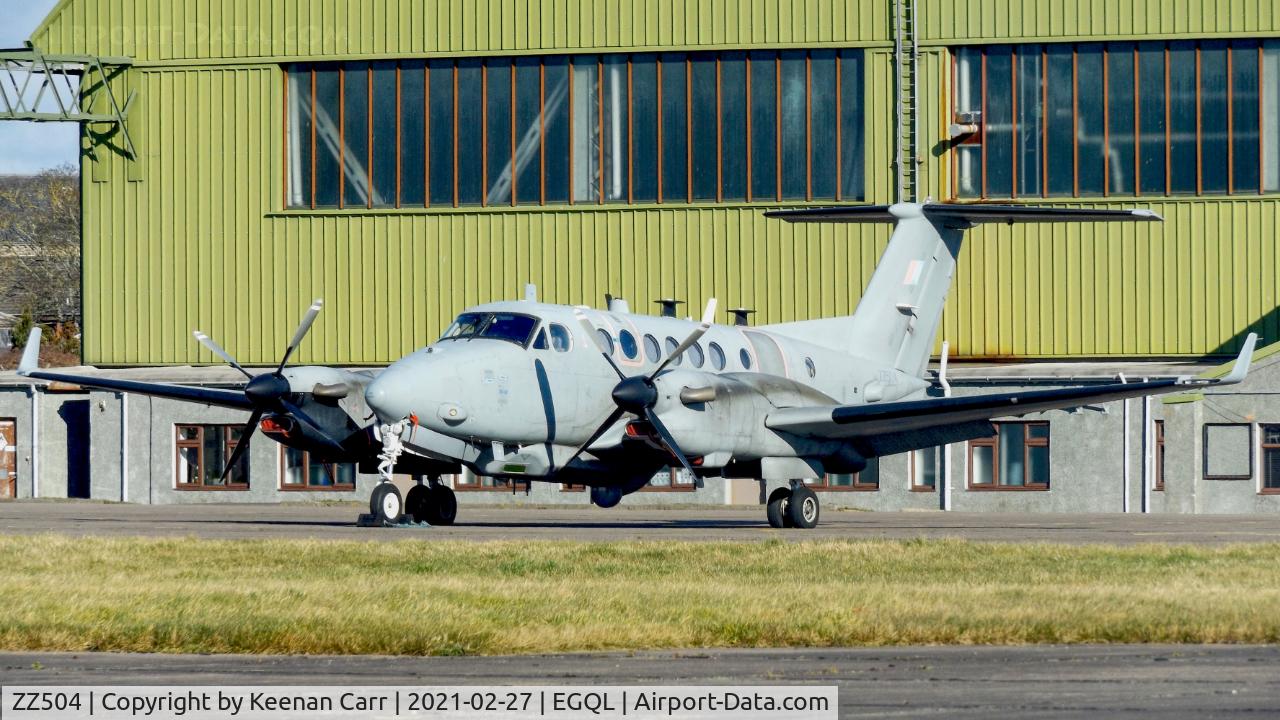 ZZ504, 2011 Hawker Beechcraft Shadow R1 (350CER) C/N FM-48, No. 14 Squadron - Beechcraft Shadow R.1 @ Leuchars Station, Scotland