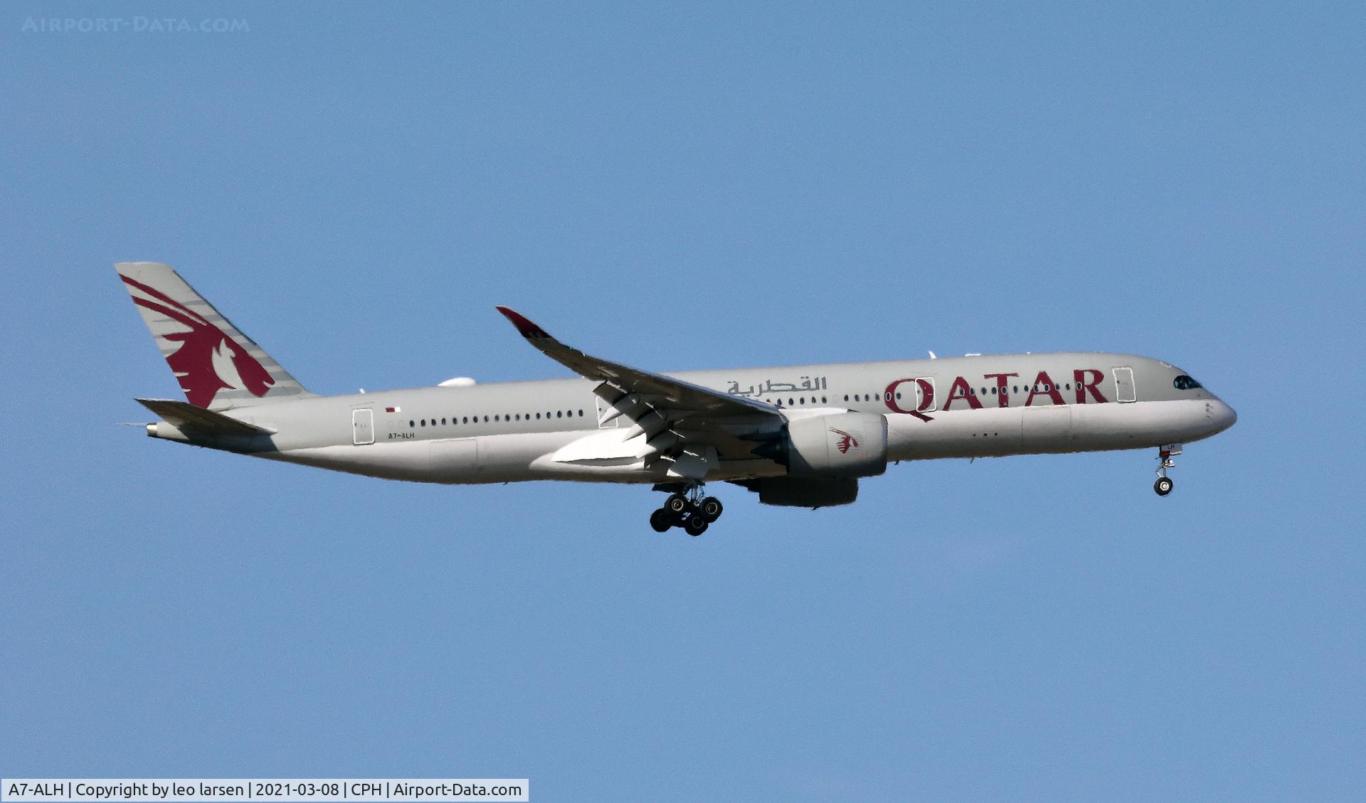 A7-ALH, 2015 Airbus A350-941 C/N 012, Copenhagen 8.3.2021