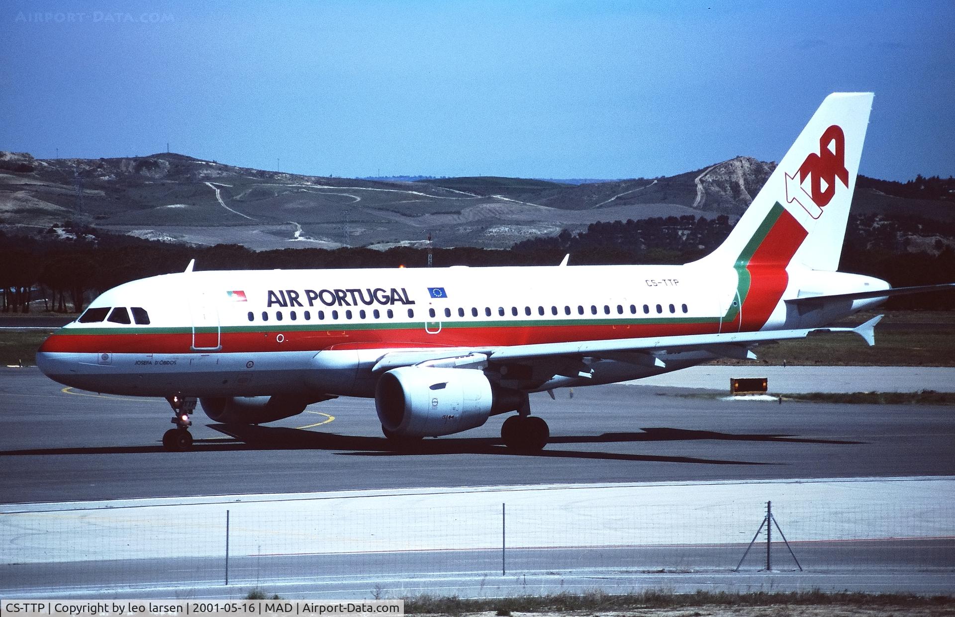 CS-TTP, 2000 Airbus A319-111 C/N 1165, Madrid 16.5.2001