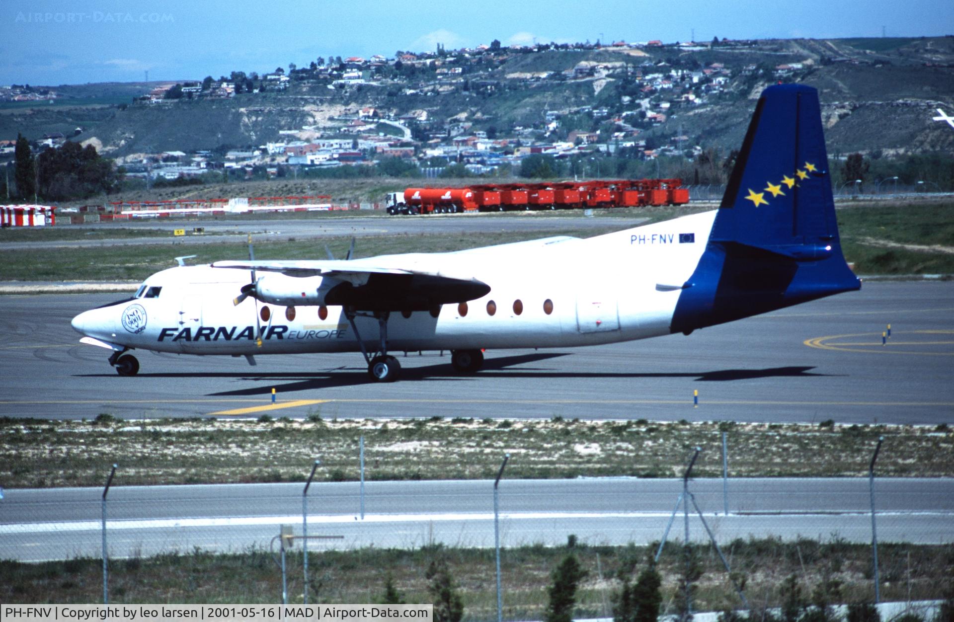 PH-FNV, 1969 Fokker F-27-500 Friendship C/N 10397, Madrid 16.5.2001