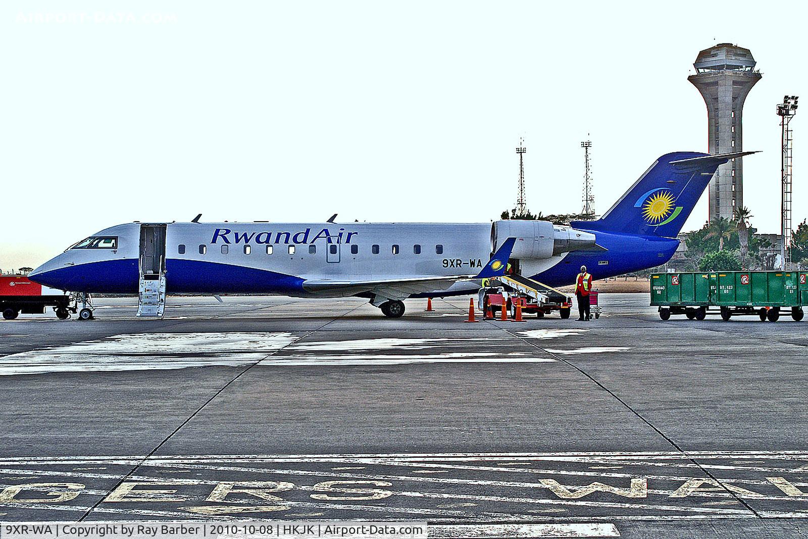 9XR-WA, 2000 Bombardier CRJ-200ER (CL-600-2B19) C/N 7439, 9XR-WA   Canadair CRJ-200LR [7439] (RwandAir) Nairobi-Jomo Kenyatta Int'l~5Y 08/10/2010