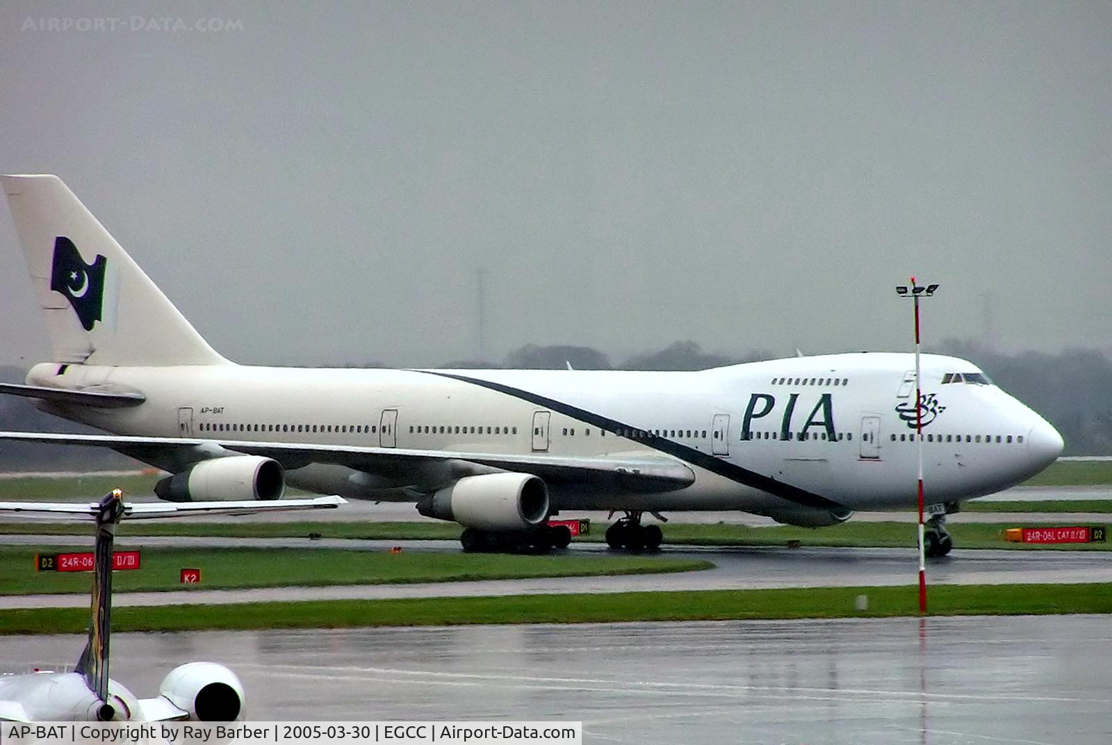AP-BAT, 1980 Boeing 747-240B C/N 22077, AP-BAT   Boeing 747-240B [22077] (Pakistan International Airlines) Manchester-Ringway~G 30/03/2005