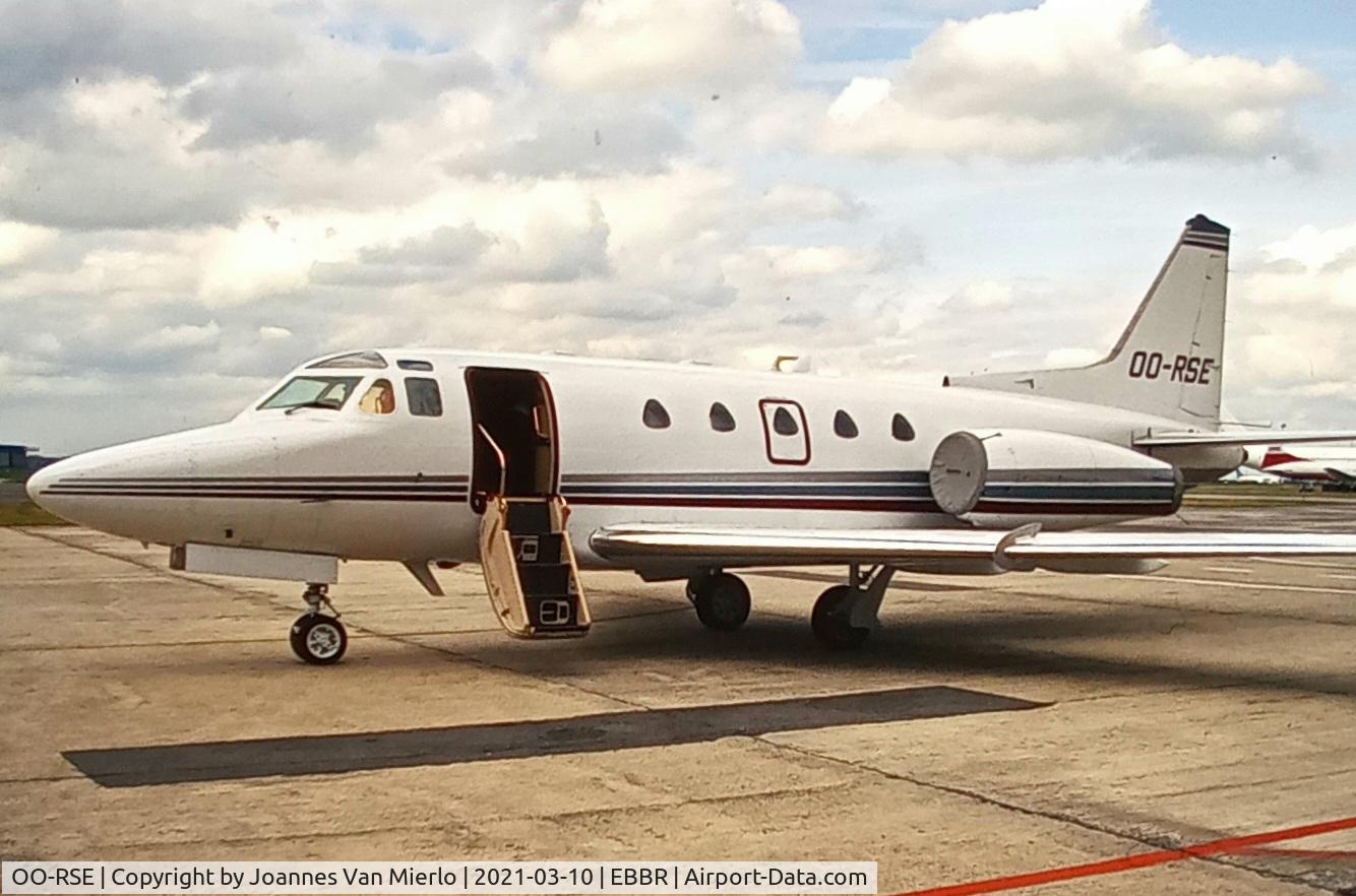 OO-RSE, 1981 Rockwell International NA-265-65 Sabreliner 65 C/N 465-72, Scan from slide