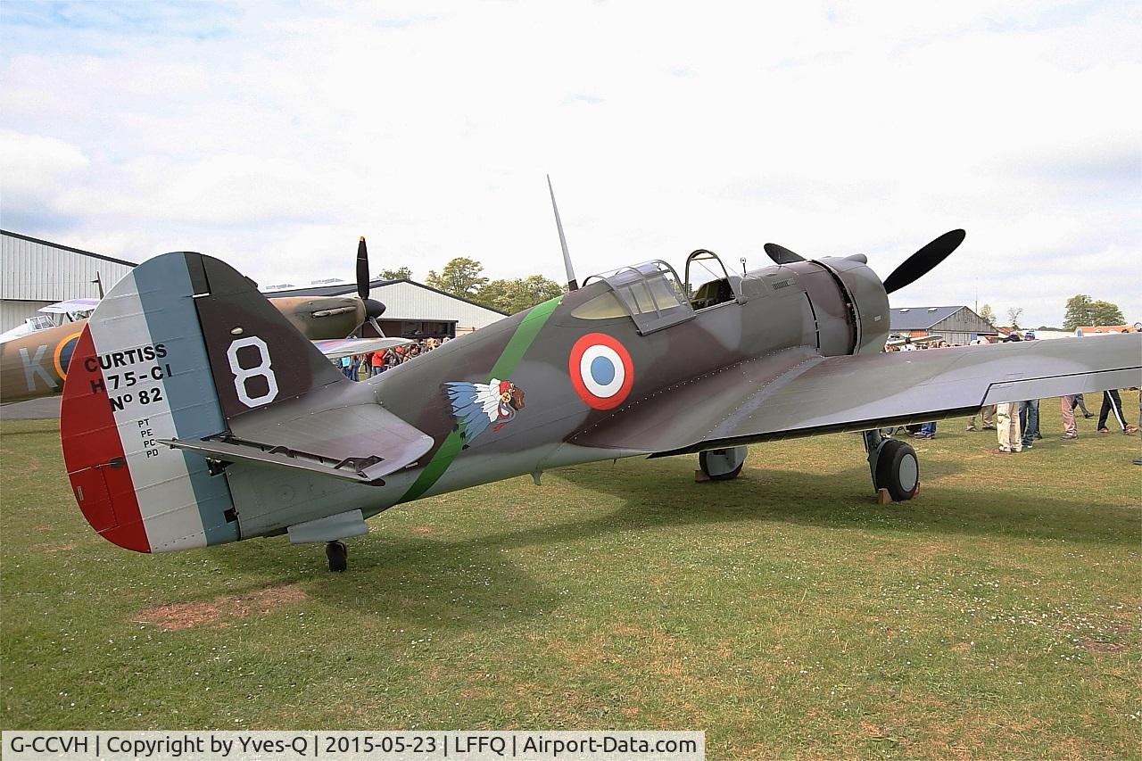G-CCVH, 1939 Curtiss H-75A-1 C/N 12881, Curtiss H-75A-1, Static display, La Ferté-Alais airfield (LFFQ) Airshow 2015