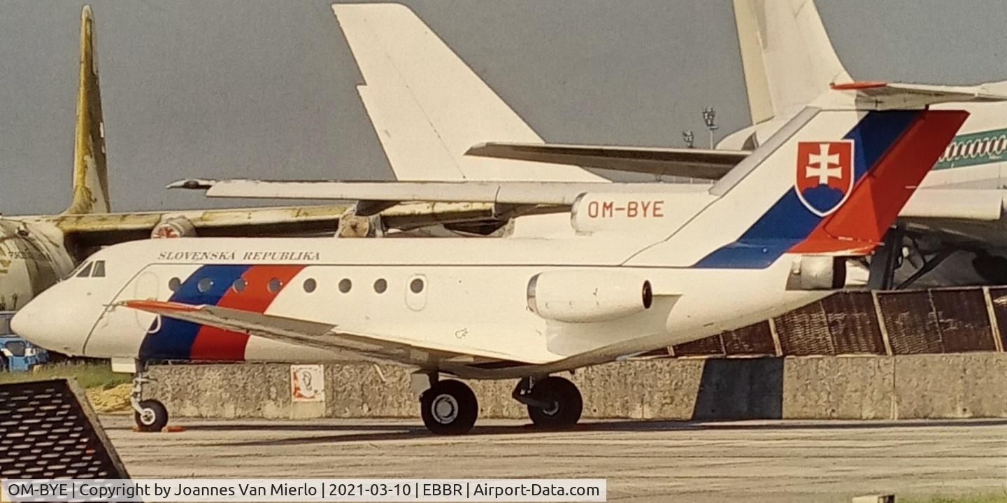 OM-BYE, 1974 Yakovlev Yak-40 C/N 9440338, scan from slide