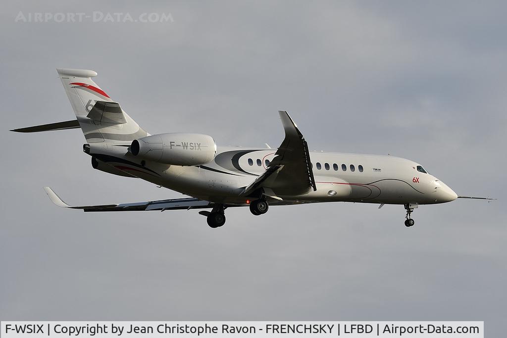 F-WSIX, 2021 Dassault Falcon 6X C/N 0001, First flight 