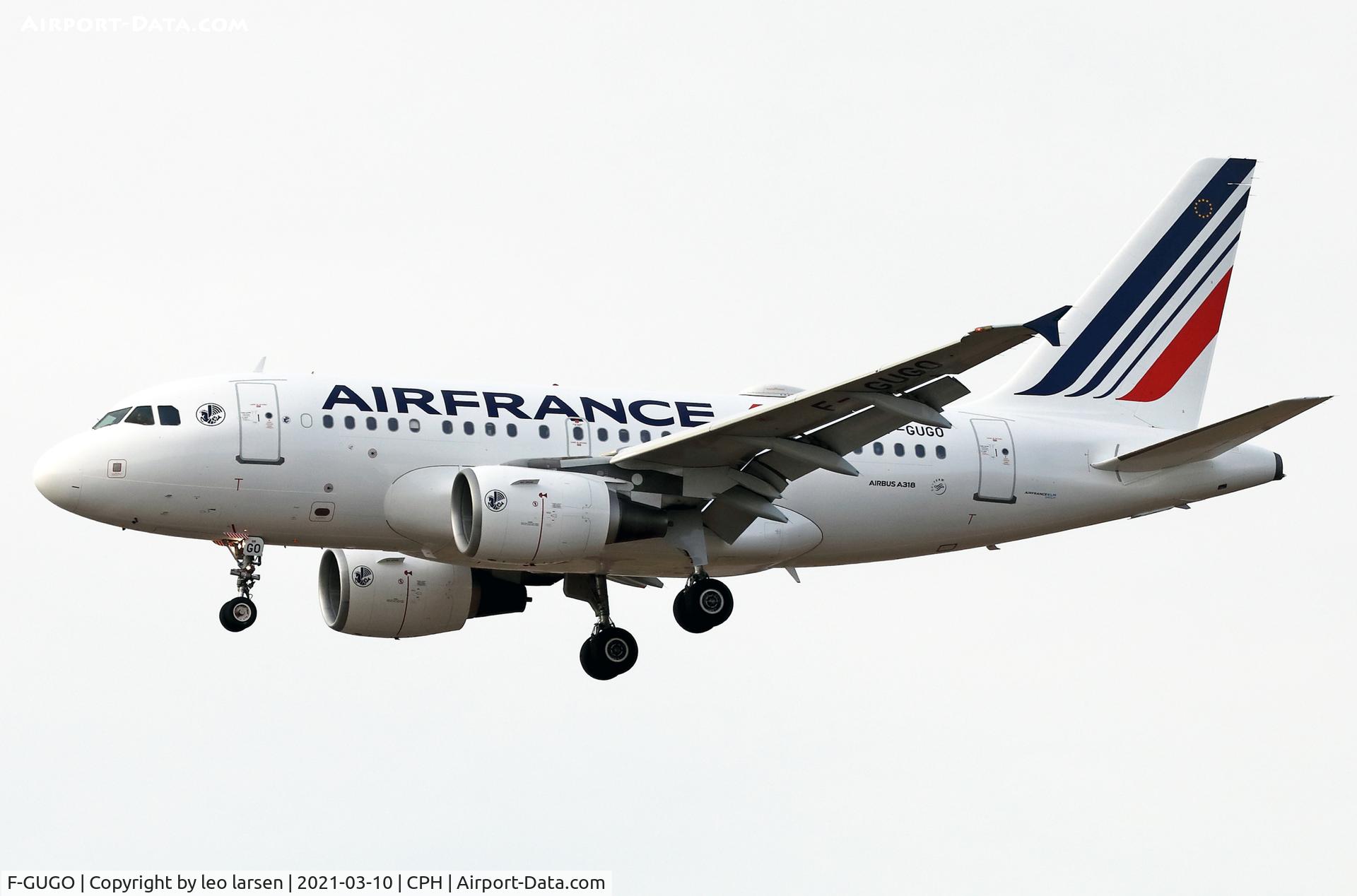 F-GUGO, 2006 Airbus A318-111 C/N 2951, Copenhagen 10.3.2021