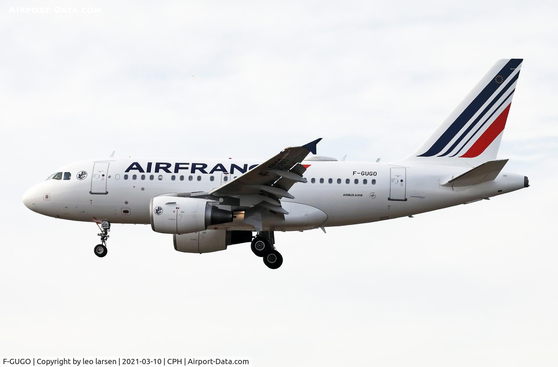 F-GUGO, 2006 Airbus A318-111 C/N 2951, Copenhagen 10.3.2021