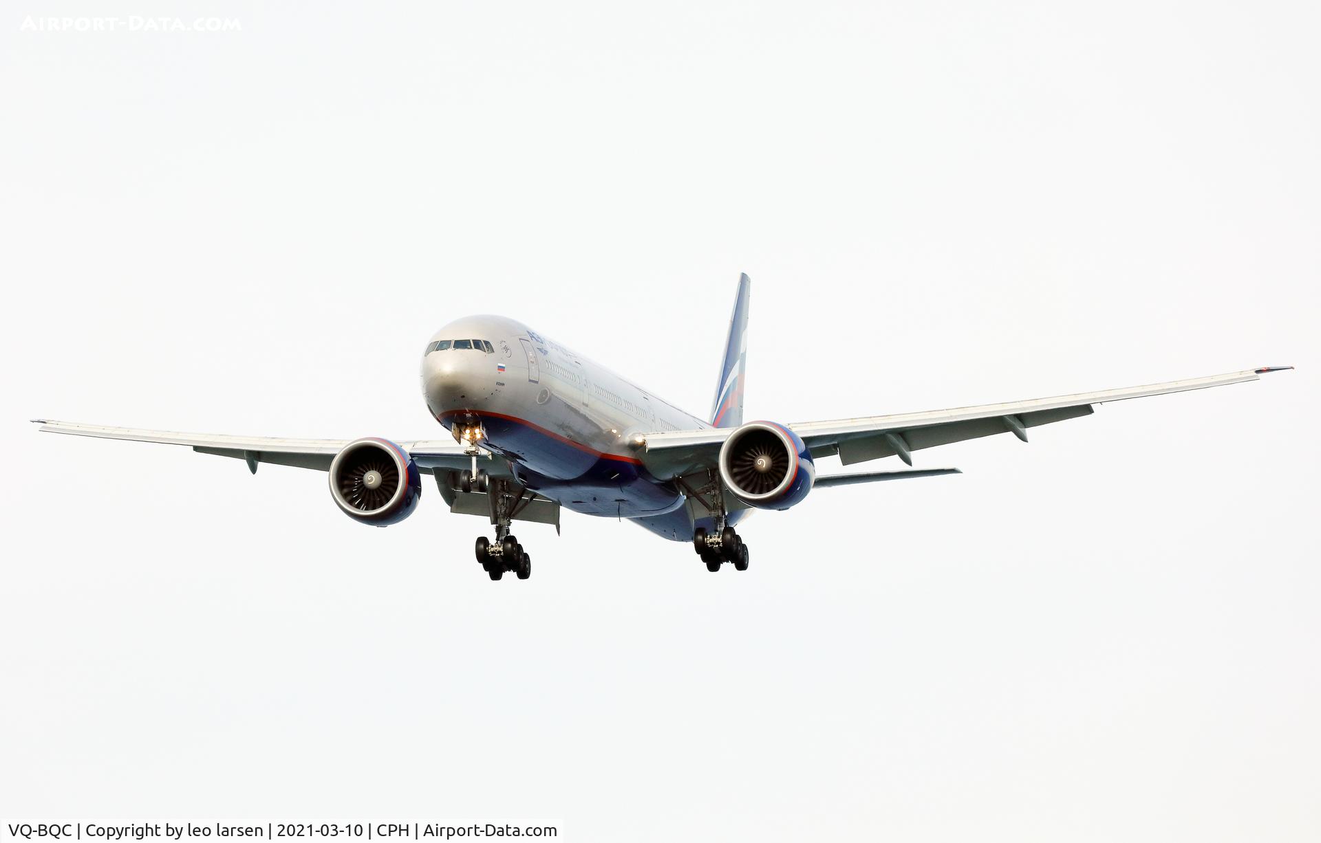 VQ-BQC, 2014 Boeing 777-3M0/ER C/N 41688, Copenhagen 10.3.2021