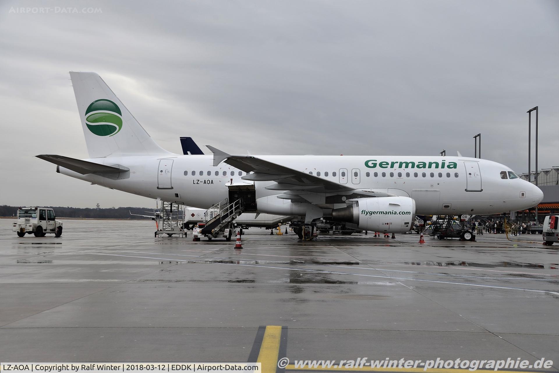 LZ-AOA, 2007 Airbus A319-112 C/N 3139, Airbus A319-112 - BEG Bulgarian Eagle opby Germania - 3139 - LZ-AOA - 12.03.2018 - CGN