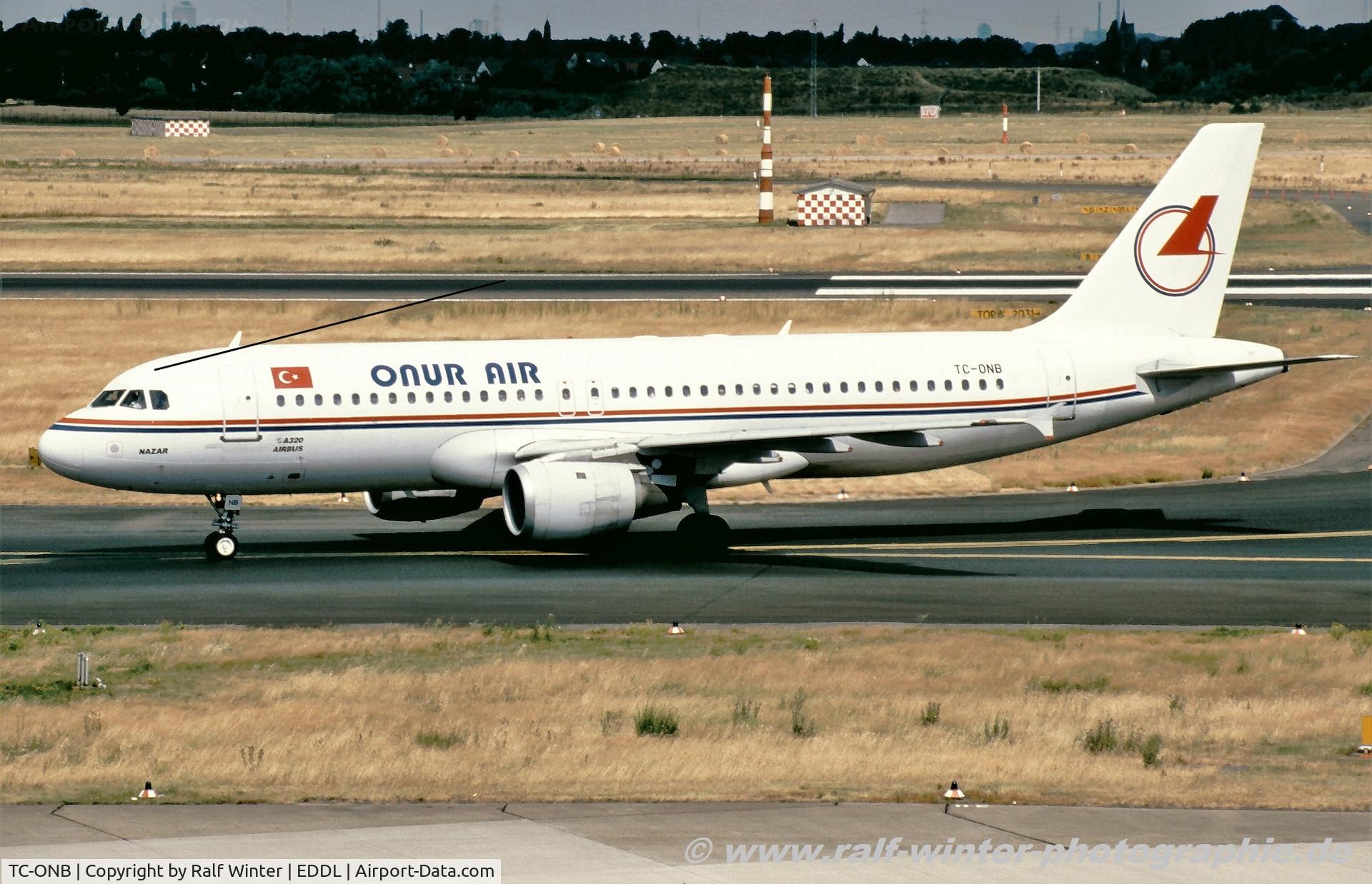 TC-ONB, 1992 Airbus A320-211 C/N 331, Airbus A320-211 - 8Q OHY Onur Air - 331 - T--ONB - 04.1997 - DUS