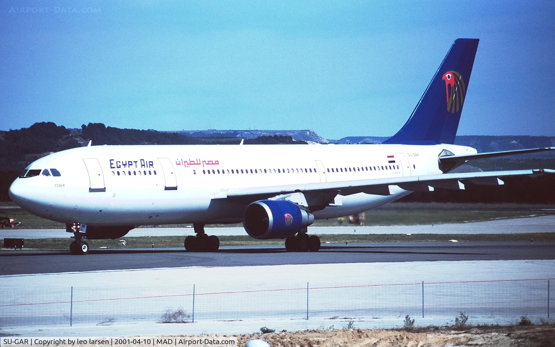 SU-GAR, 1990 Airbus A300B4-622R(F) C/N 557, Madrid 10.4.01