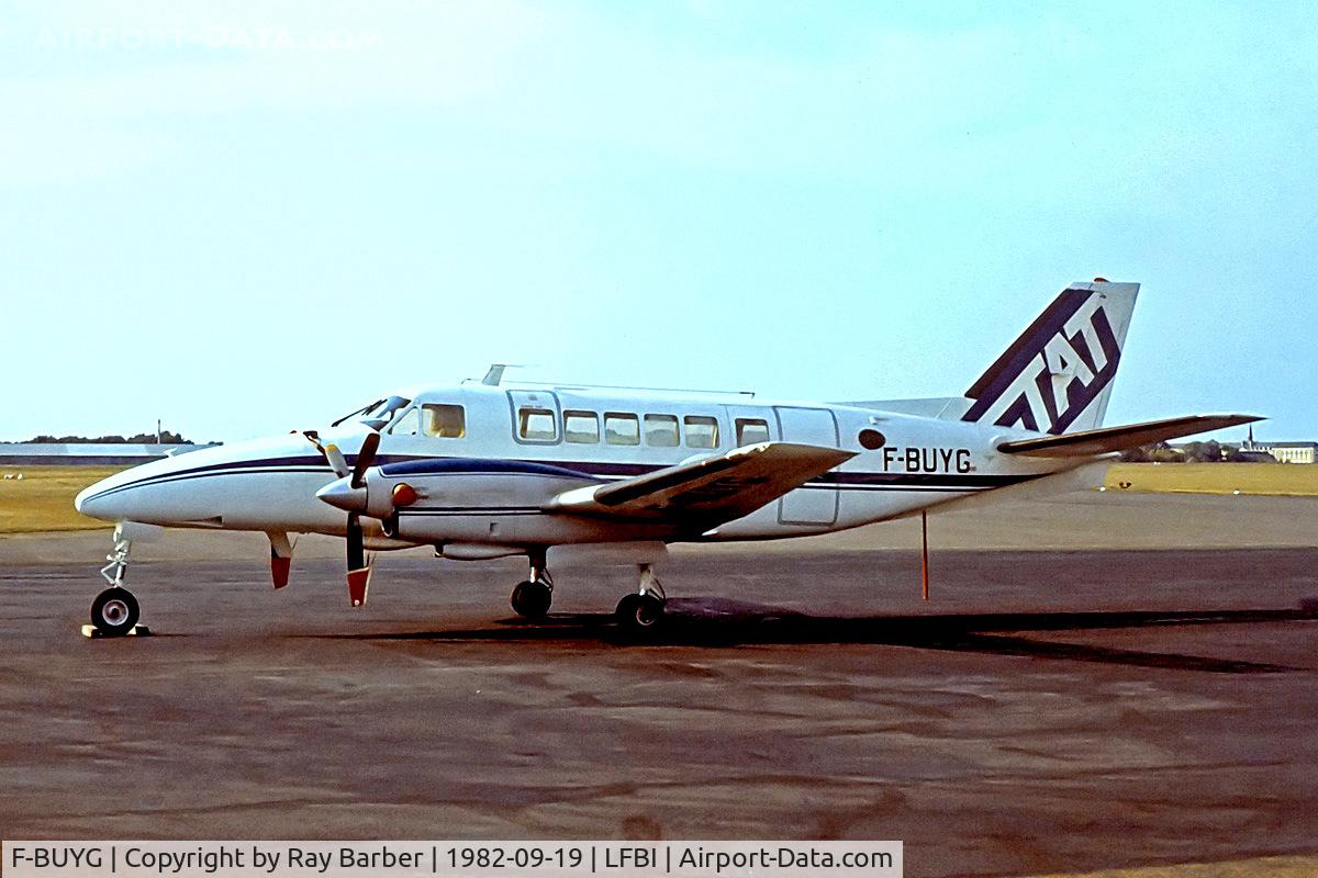 F-BUYG, 1968 Beech 99 Airliner C/N U-63, F-BUYG   Beech 99 [U-63] (TAT Touraine Air Transport) Poitiers~F 19/09/1982