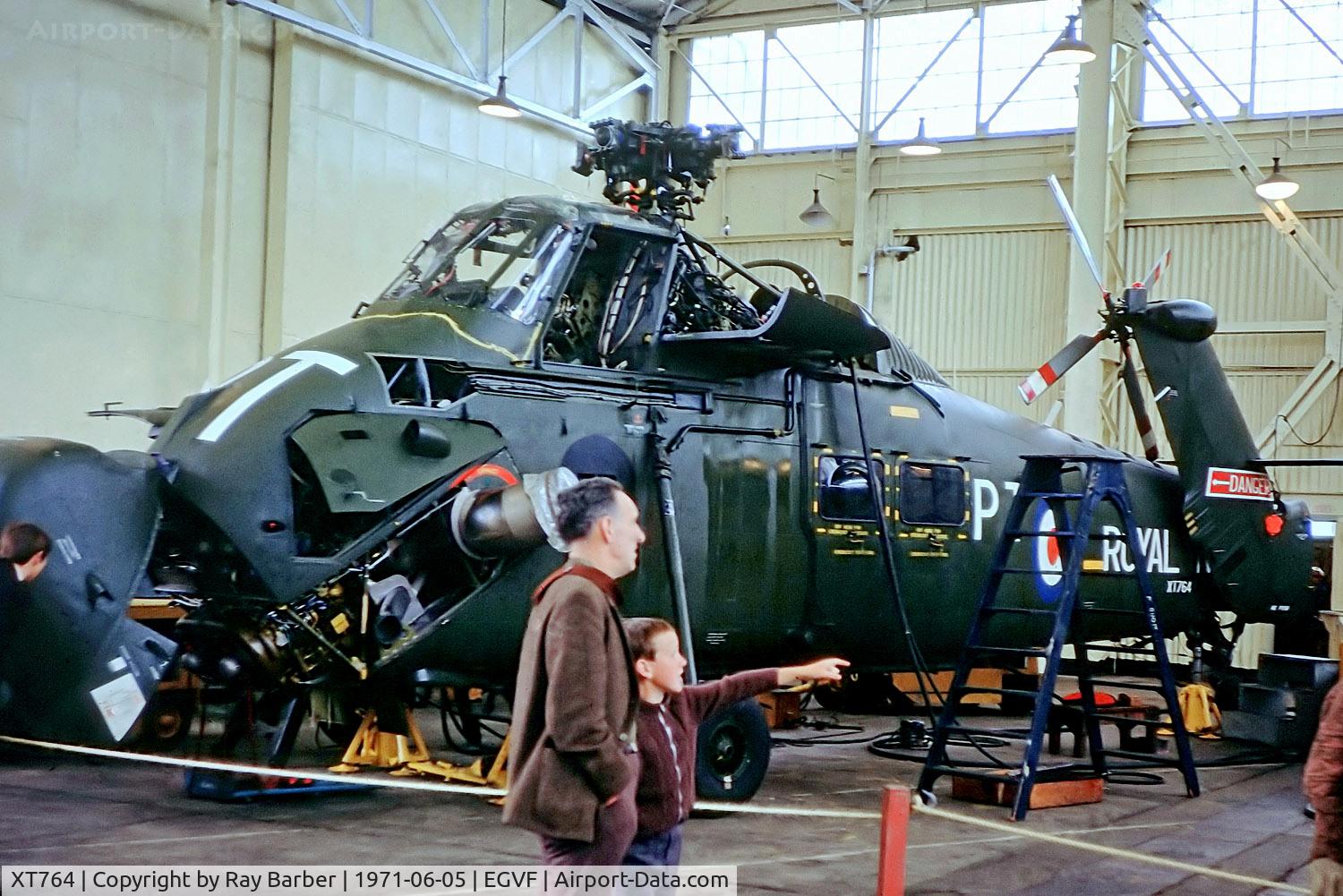 XT764, 1967 Westland Wessex HU.5 C/N WA486, XT764   Westland Wessex HU.5 [WA/486] (Royal Navy) RNAS Fleetlands~G 05/06/1971