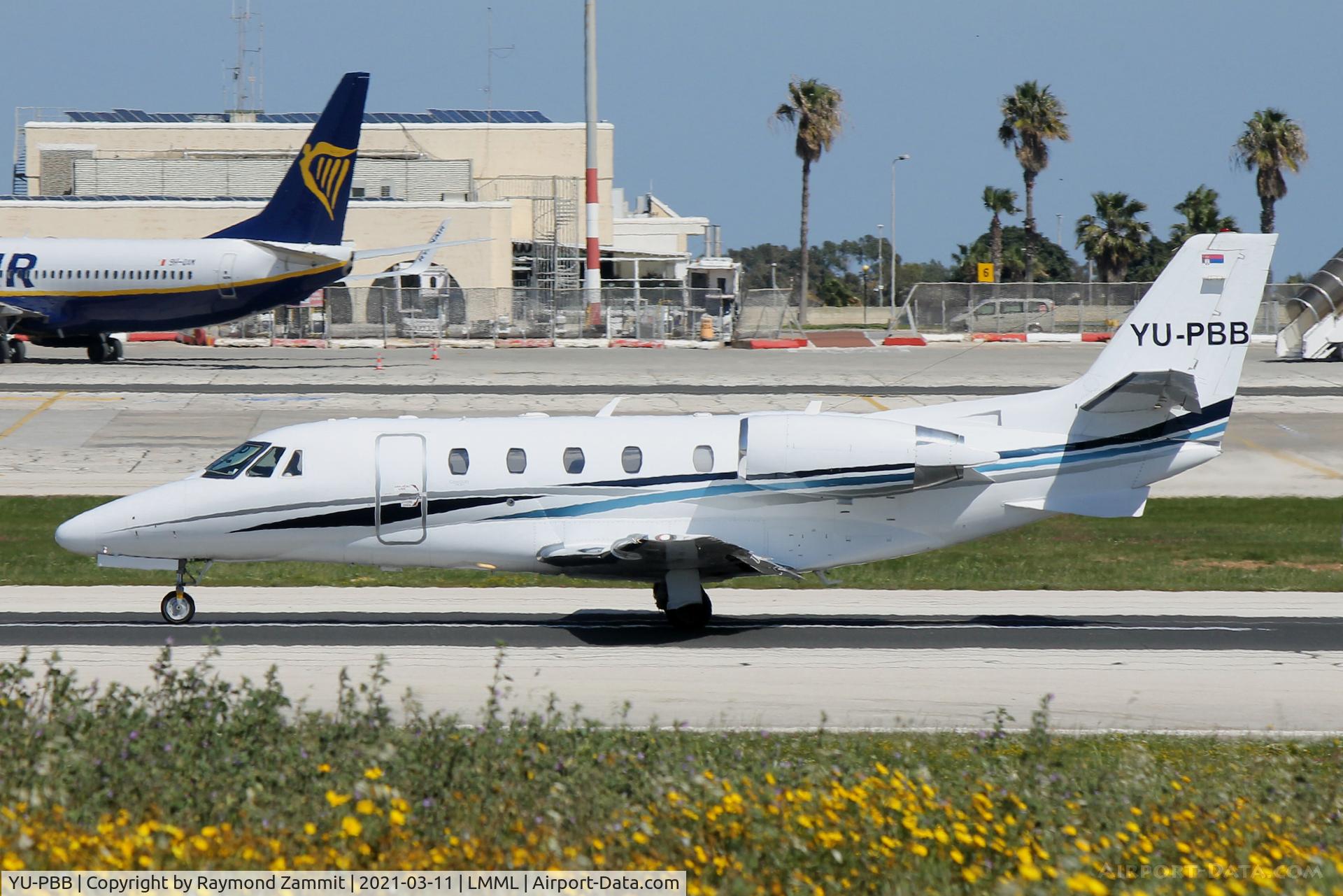 YU-PBB, 2010 Cessna 560 Citation XLS+ C/N 560-6051, Cessna 560XLS Citation Excel YU-PBB Air Pink