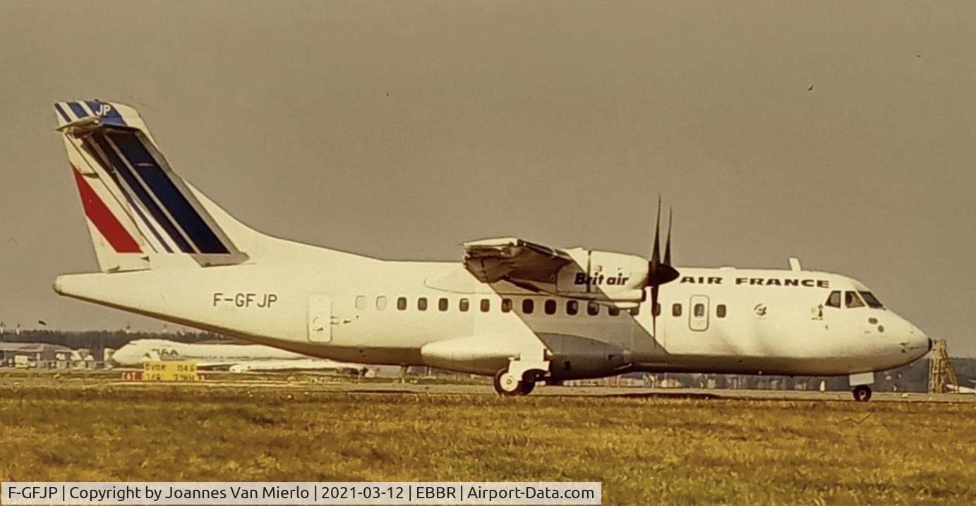 F-GFJP, 1986 ATR 42-300 C/N 029, scan from slide