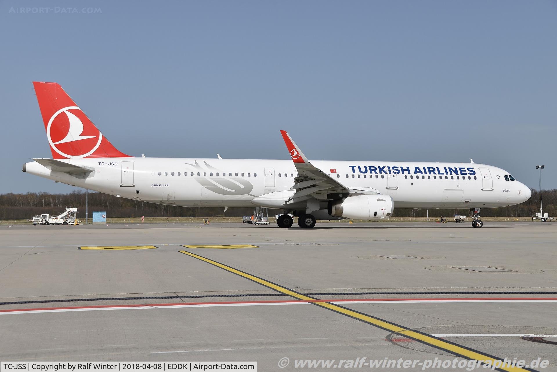TC-JSS, 2015 Airbus A321-231 C/N 6657, Airbus A321-231(W) - TK THY Turkish Airlines 'Düzce' - 6657 - TCJ-SS - 08.04.2018 - CGN